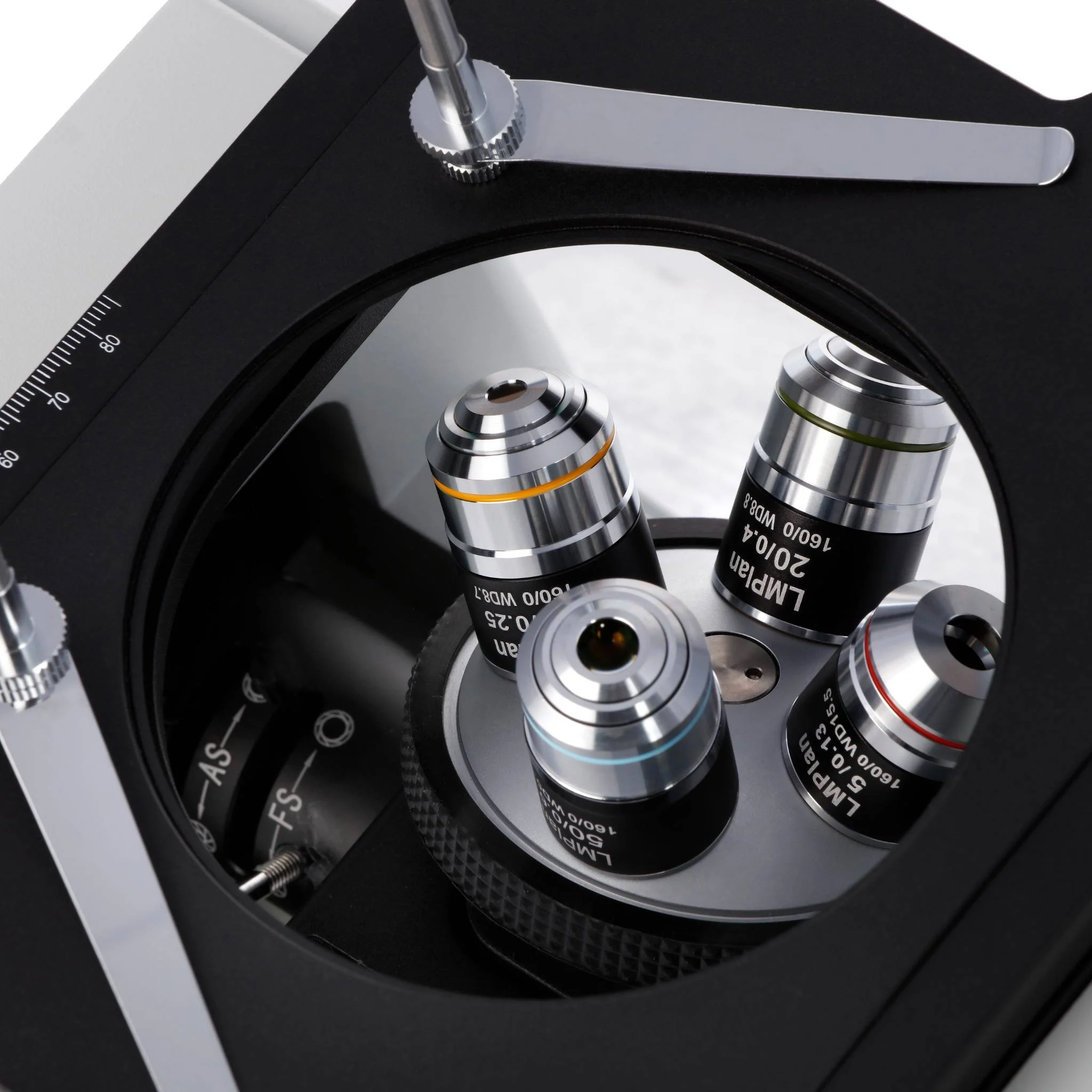 AmScope ME1200 Series Inverted Plan Optics Metallurgical Trinocular Compound Microscope with Optional Digital Camera - Image 11