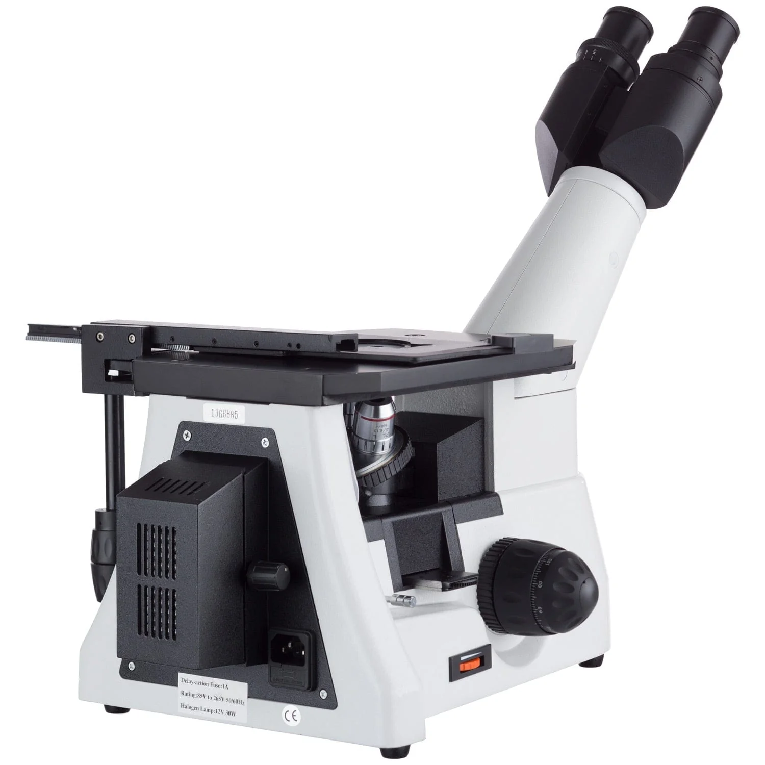 AmScope ME1400 Series Inverted Metallurgical Binocular Compound Microscope 40X-1000X Magnification - Image 3