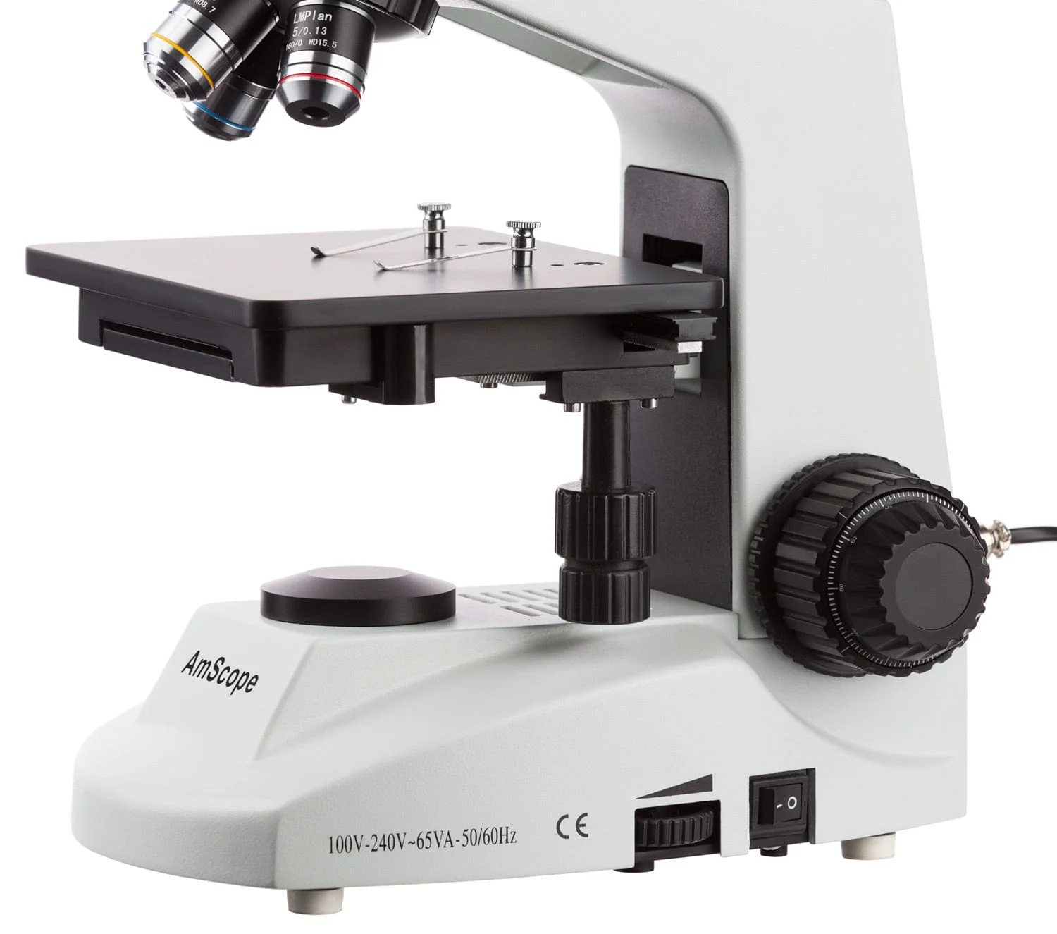 AmScope ME320 Series Metallurgical Binocular Compound Microscope 50X-500X Magnification with Polarizing Features - Image 3