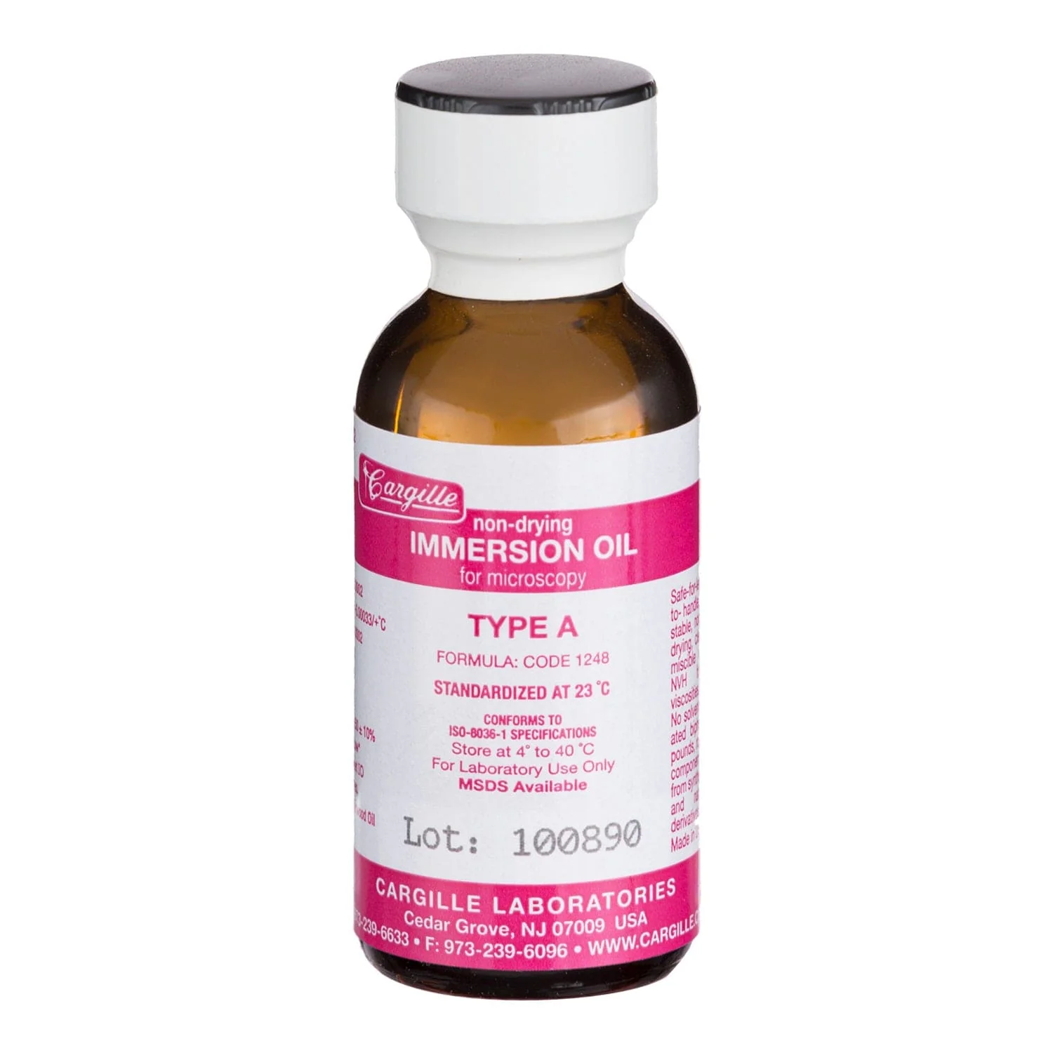AmScope Cargille Type A Low-viscosity Immersion Oil 1 Oz for Light Microscopy