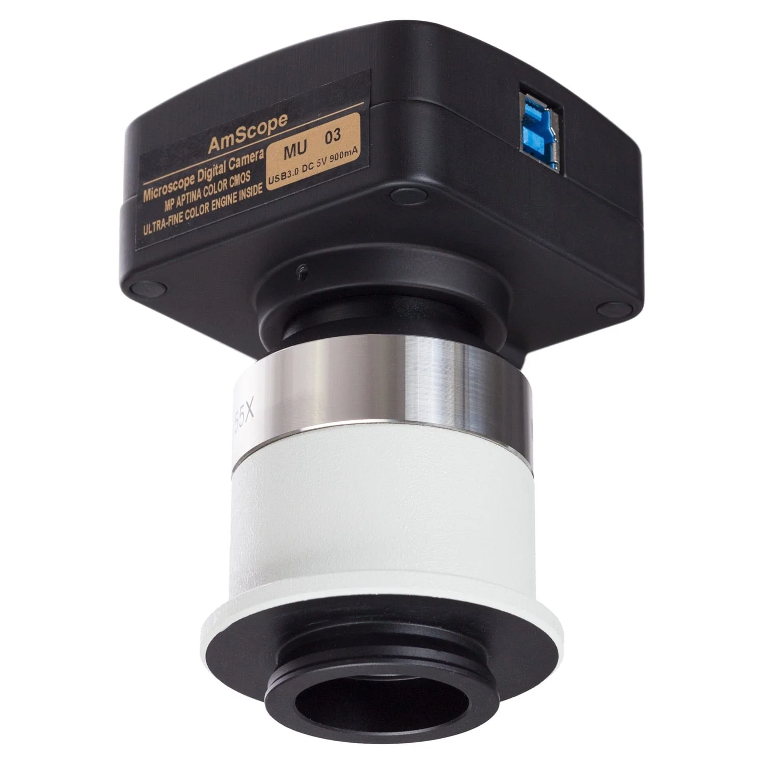 AmScope MU Series 18.0MP USB 3.0 Color CMOS C-Mount Microscope Camera with 0.55X Adapter for Nikon Microscopes - Image 2