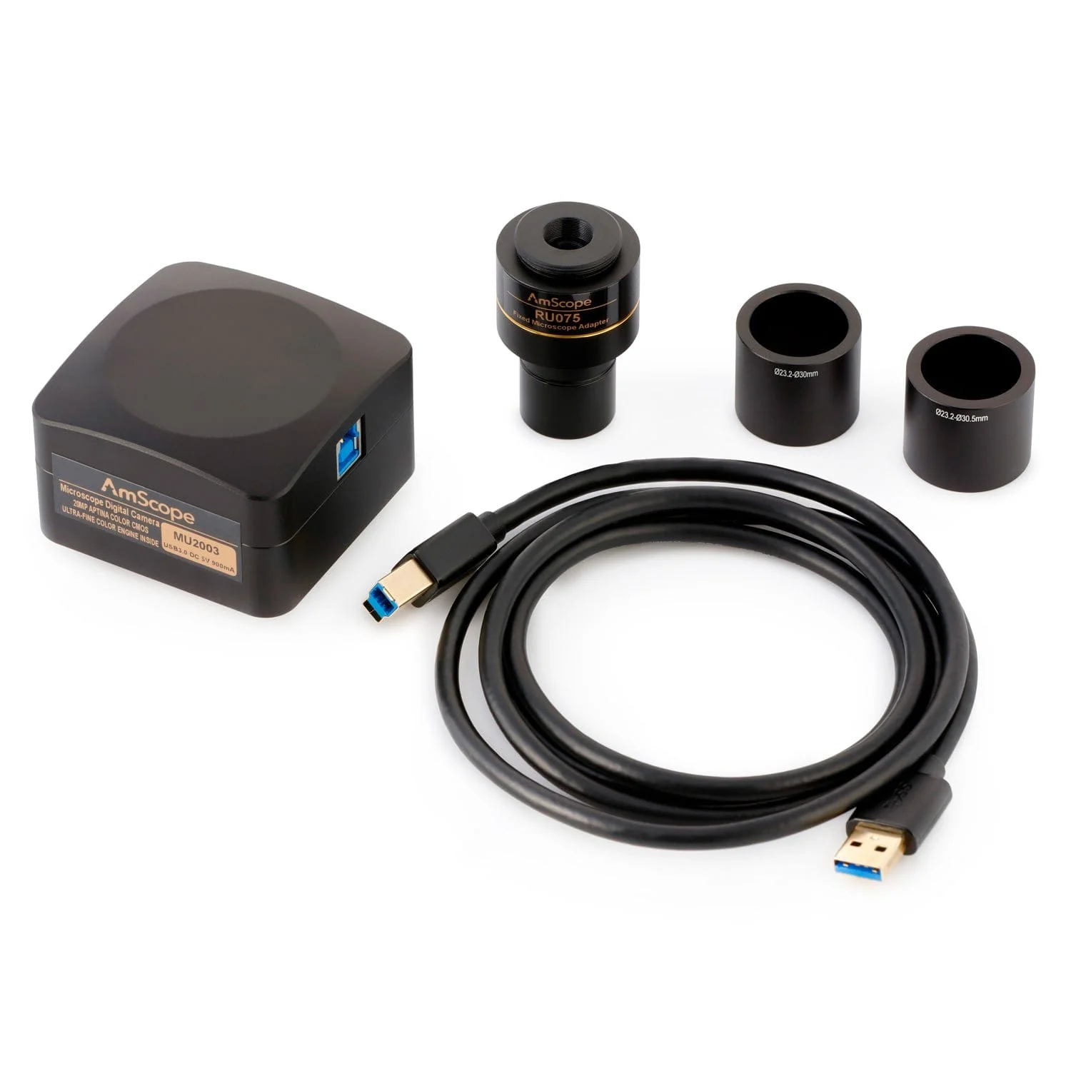 AmScope MU Series 20.0MP USB 3.0 Color CMOS C-Mount Microscope Camera - Image 3