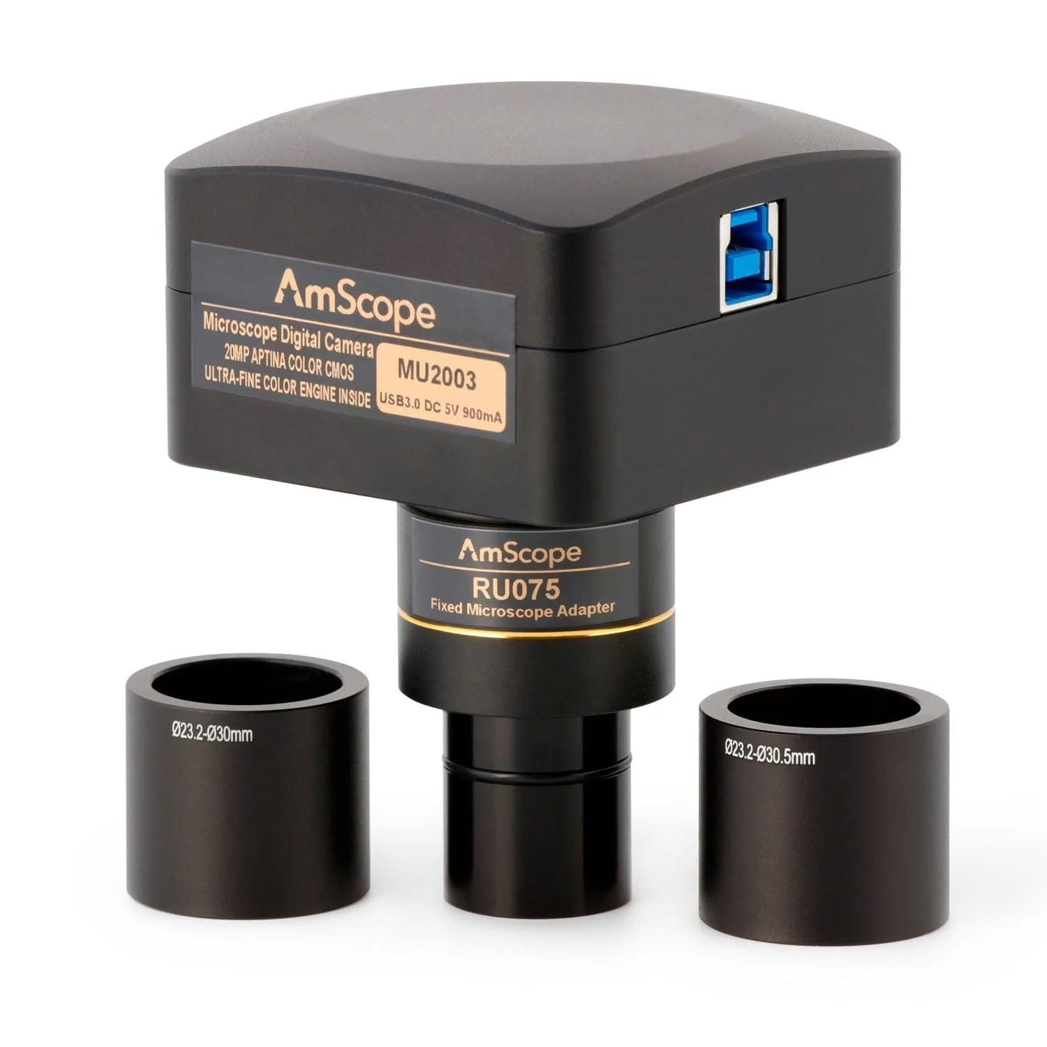 AmScope MU Series 20.0MP USB 3.0 Color CMOS C-Mount Microscope Camera - Image 4