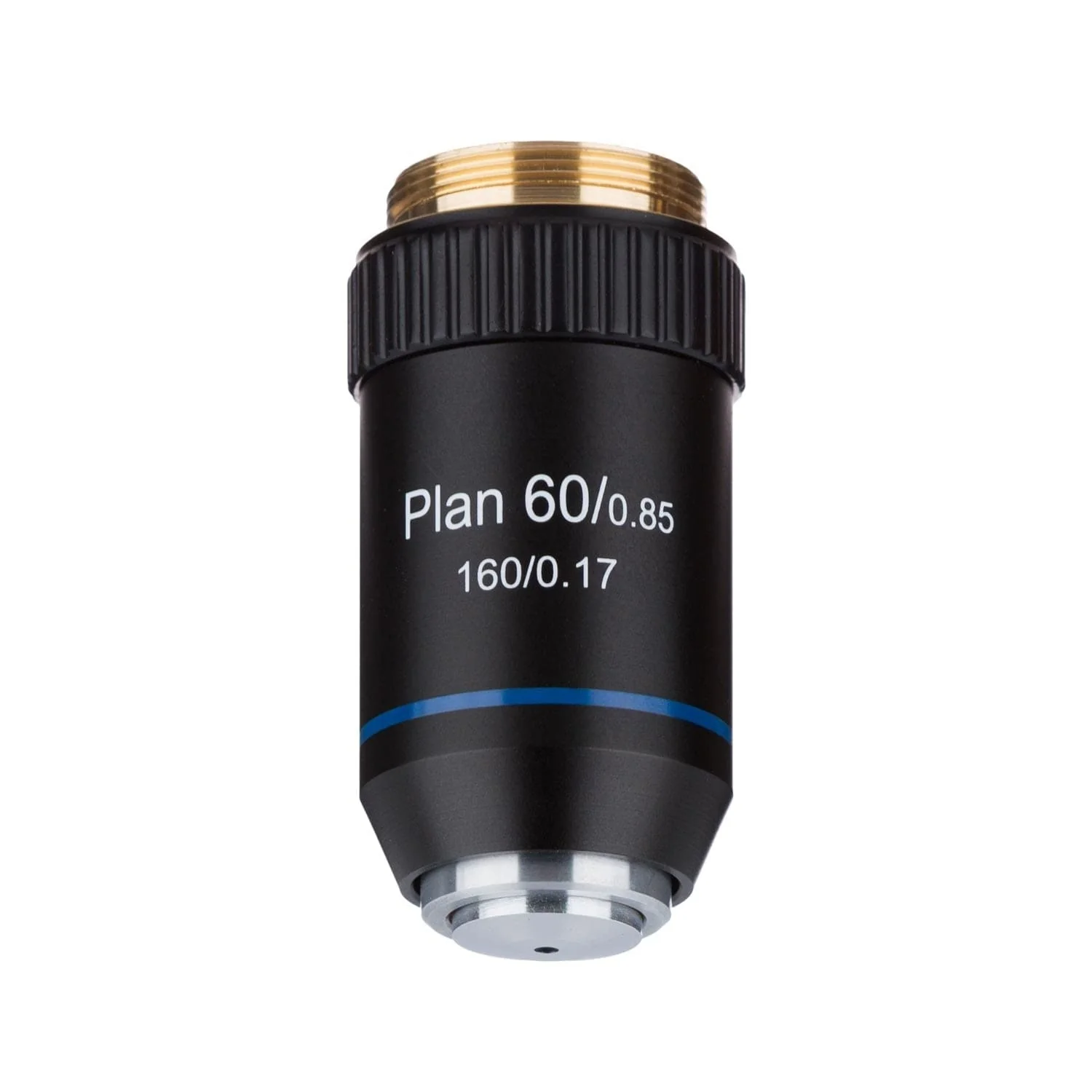 AmScope 60X Plan Achromatic Microscope Objective Lens with Black Finish