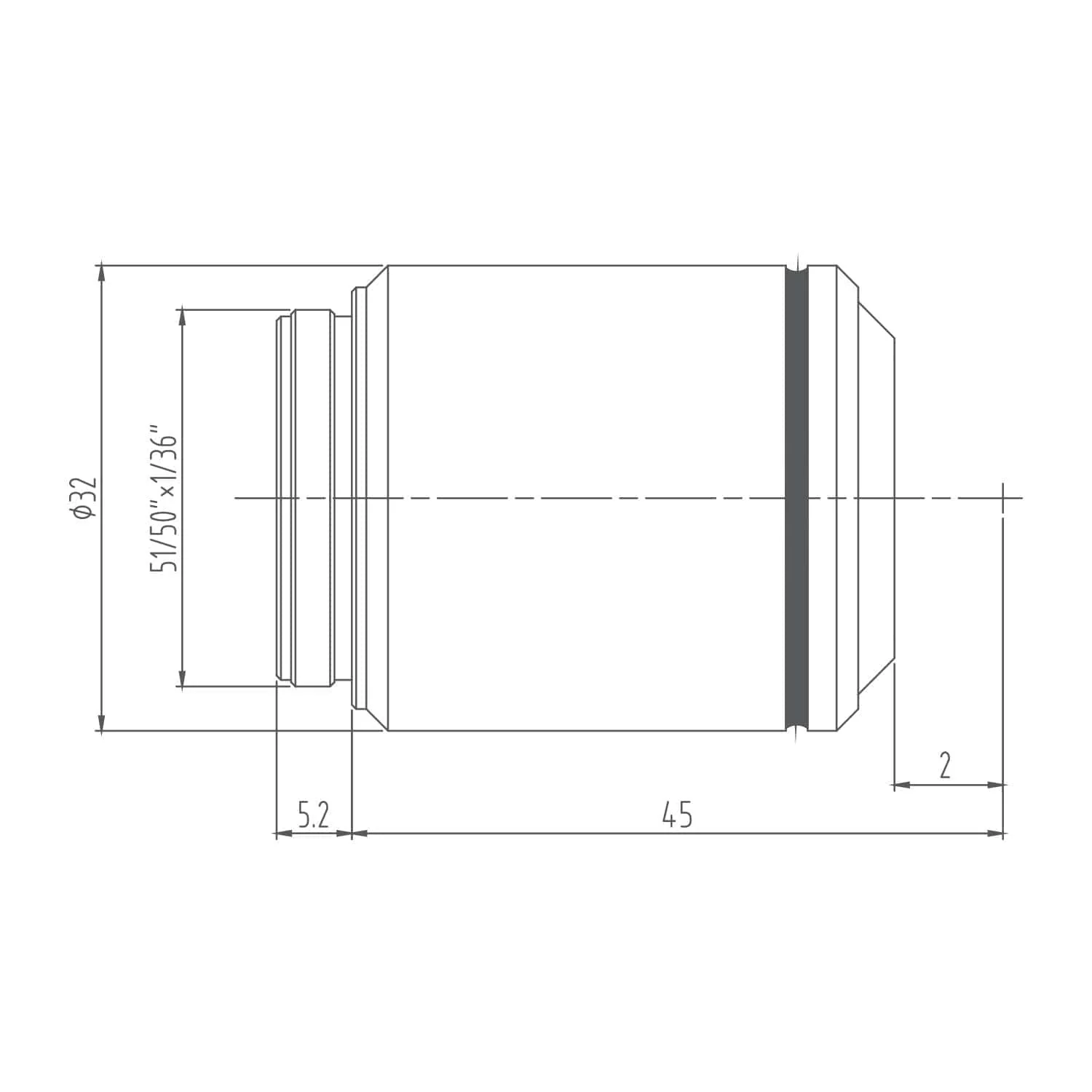 AmScope 100X Infinity Plan Achromatic Darkfield Objective for Metallurgical Microscopes - Image 3