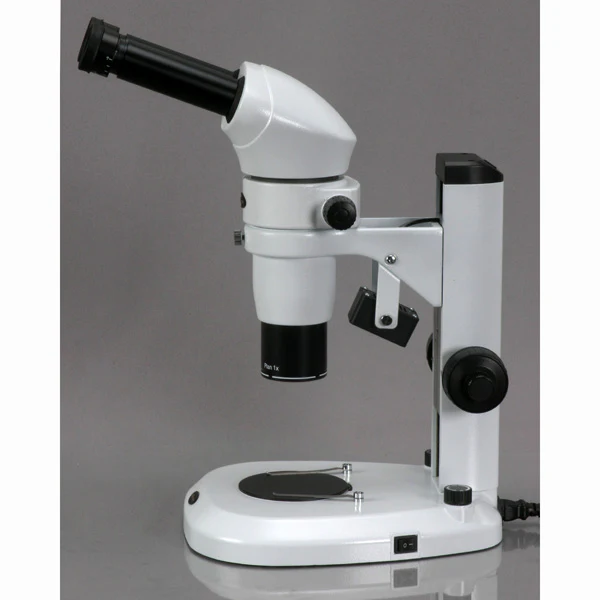 AmScope PM220 Series Zoom Large Clear Depth Binocular Stereo Microscope 8X-50X Magnification on Track Stand with Common Main Objective(CMO) - Image 4