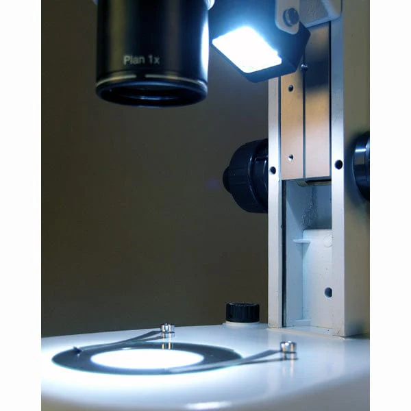 AmScope PM220 Series Zoom Trinocular Stereo Microscope 8X-65X Magnification on Track Stand with Common Main Objective(CMO) - Image 4