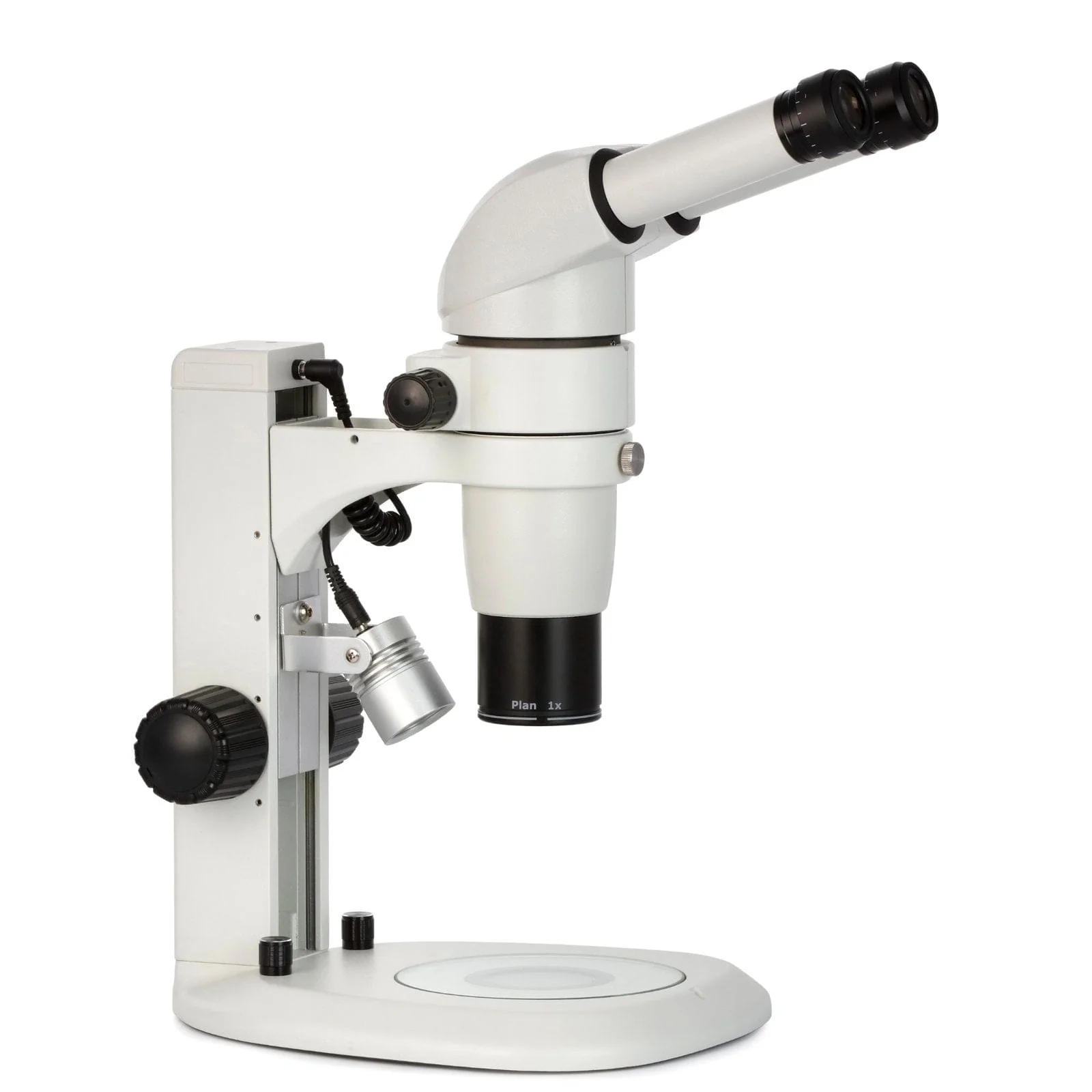 AmScope PM230 Series Zoom Binocular Stereo Microscope 8X-80X Magnification on Track Stand with Common Main Objective(CMO) and Dual Illumination - Image 4