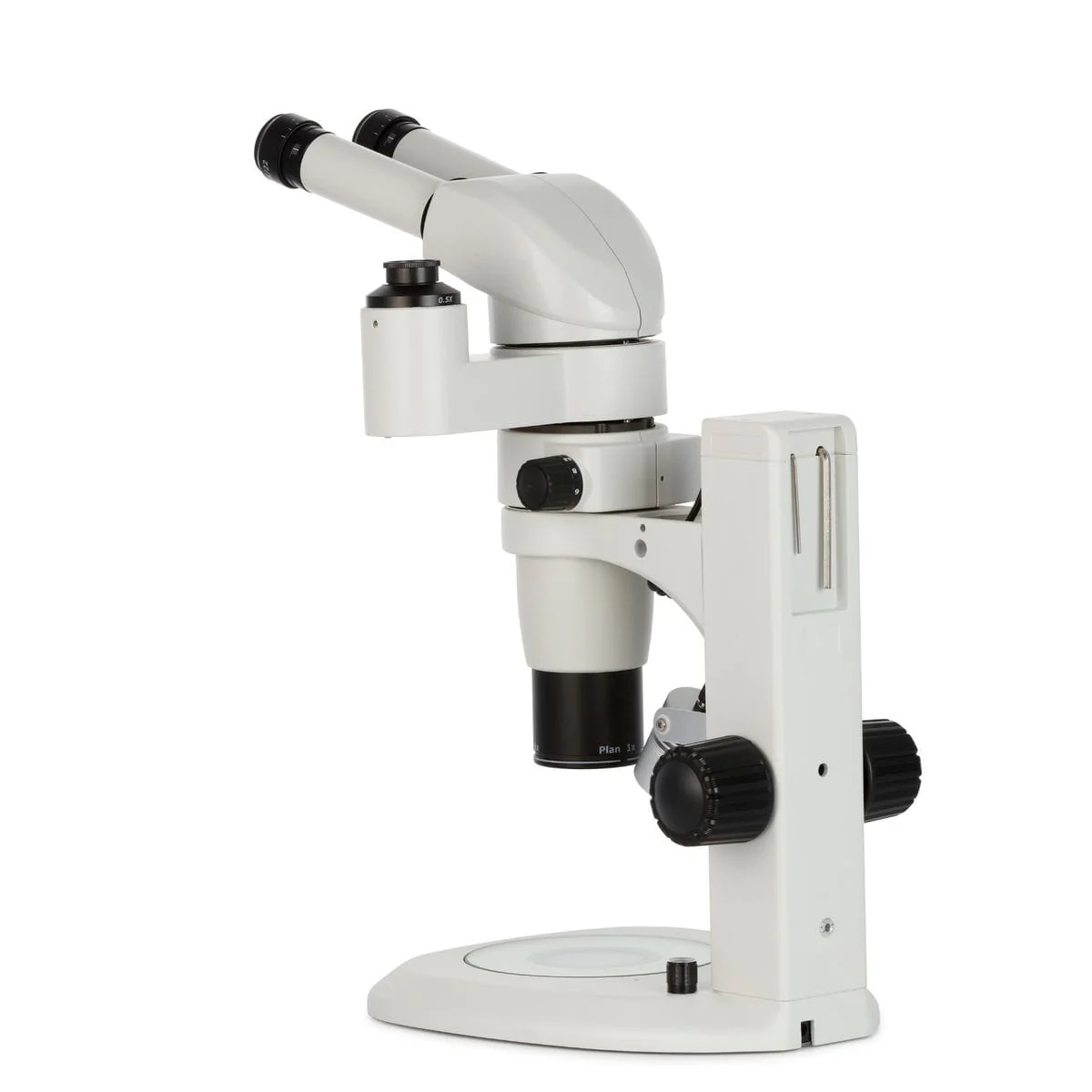 AmScope PM230 Series Zoom Trinocular Stereo Microscope 8X-80X Magnification on Track Stand with Common Main Objective(CMO) and Dual Illumination - Image 3