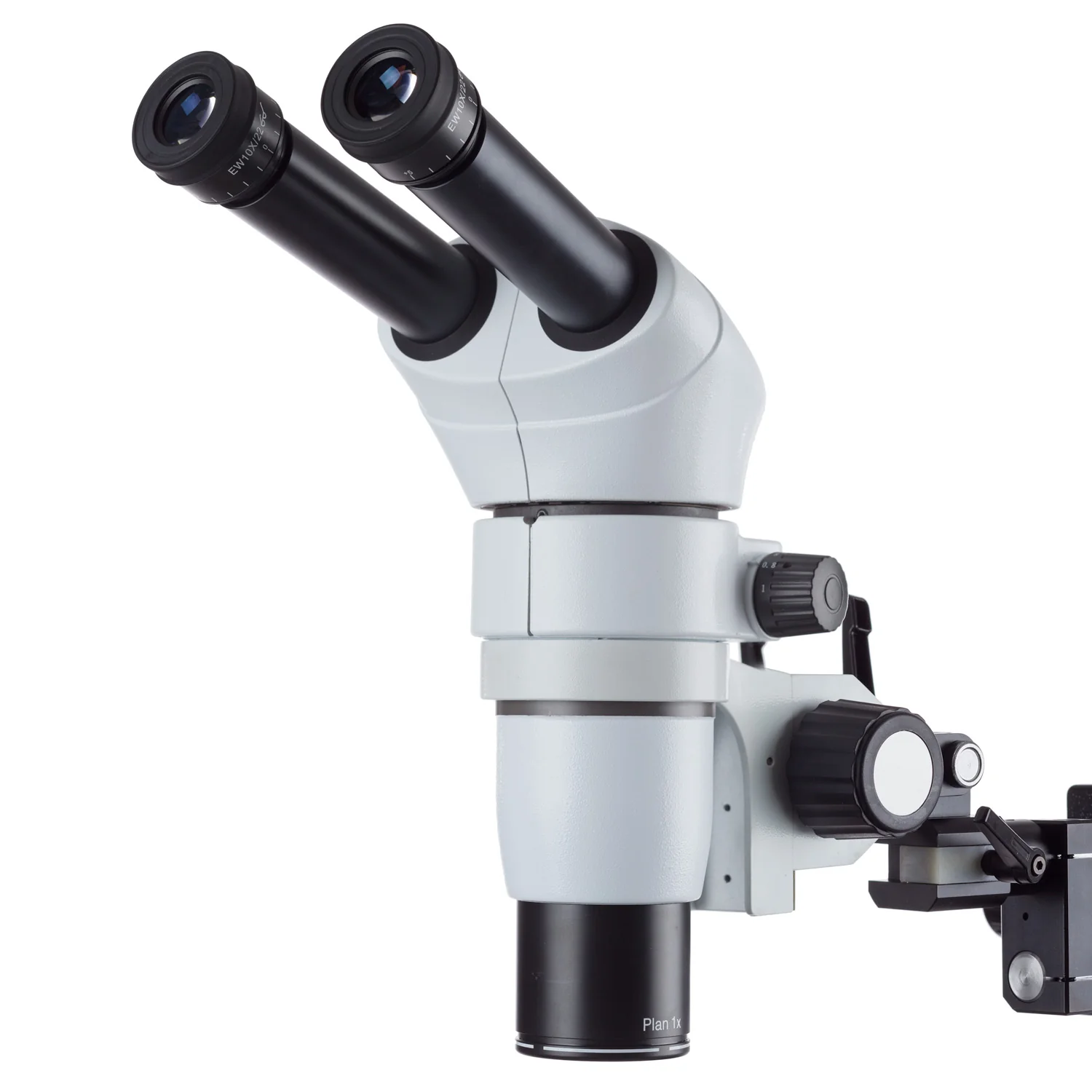 AmScope PM240 Series Zoom Binocular Stereo Microscope 8X-80X Magnification on Ball-bearing Boom Stand - Image 3