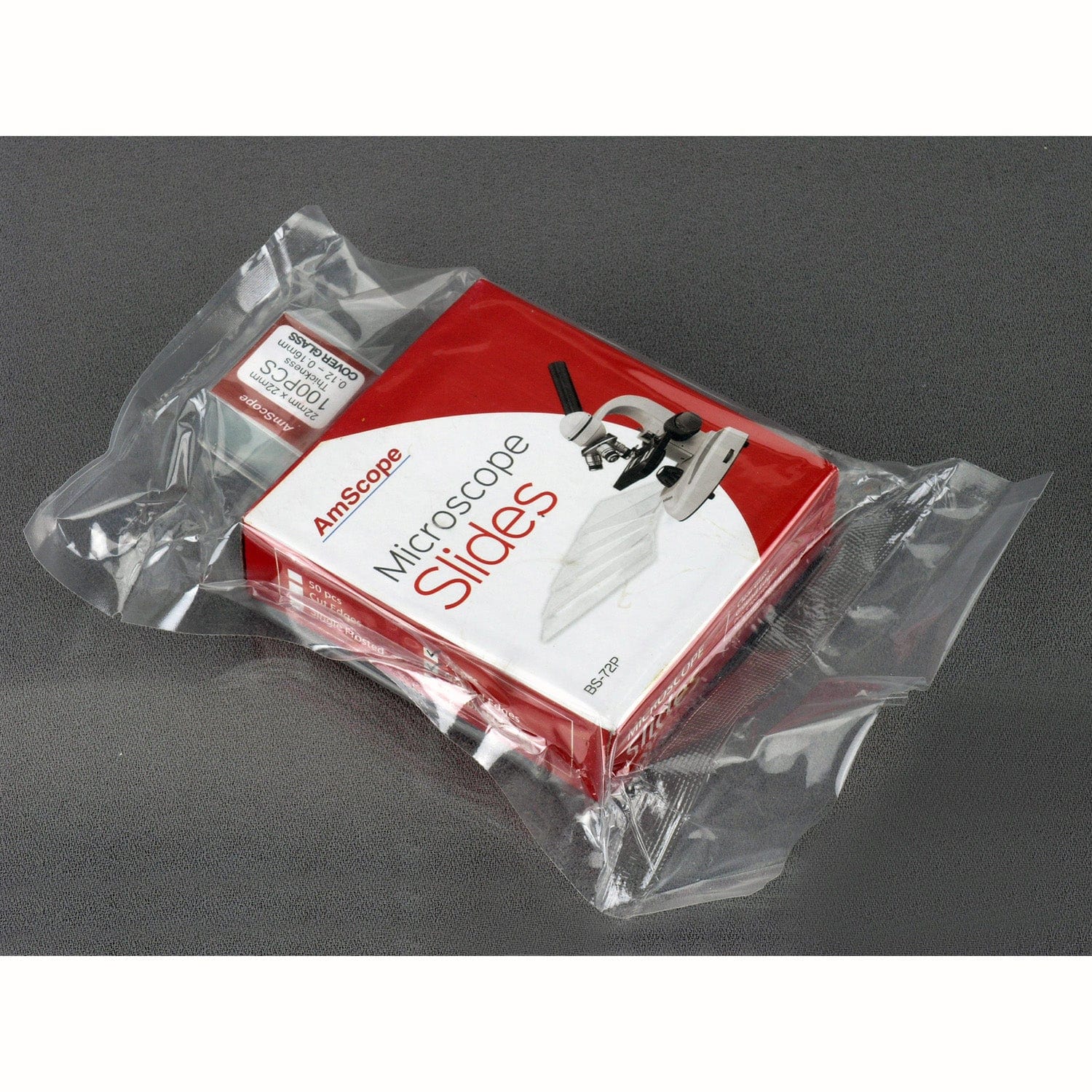AmScope 25 Microscope Prepared Slides, 72 Pre-Cleaned Blank Plate Slides, 12 Single Depression Concave Slides and 100 Coverslips - Image 3