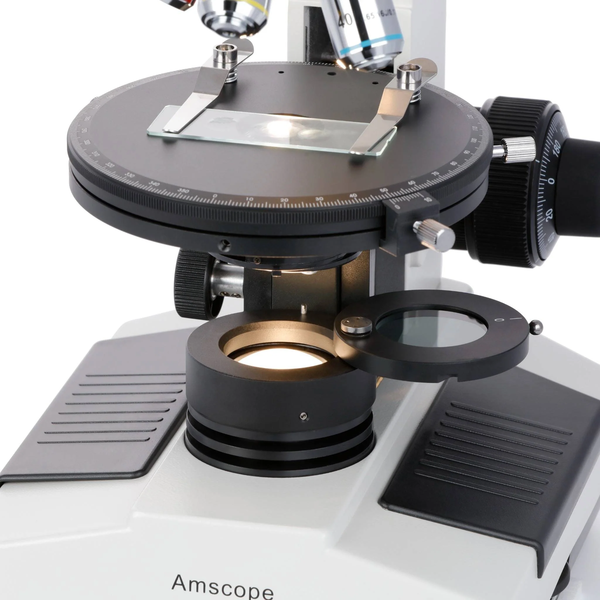 AmScope PZ200 Polarizing Binocular Compound Microscope 40X-640X Magnification - Image 8