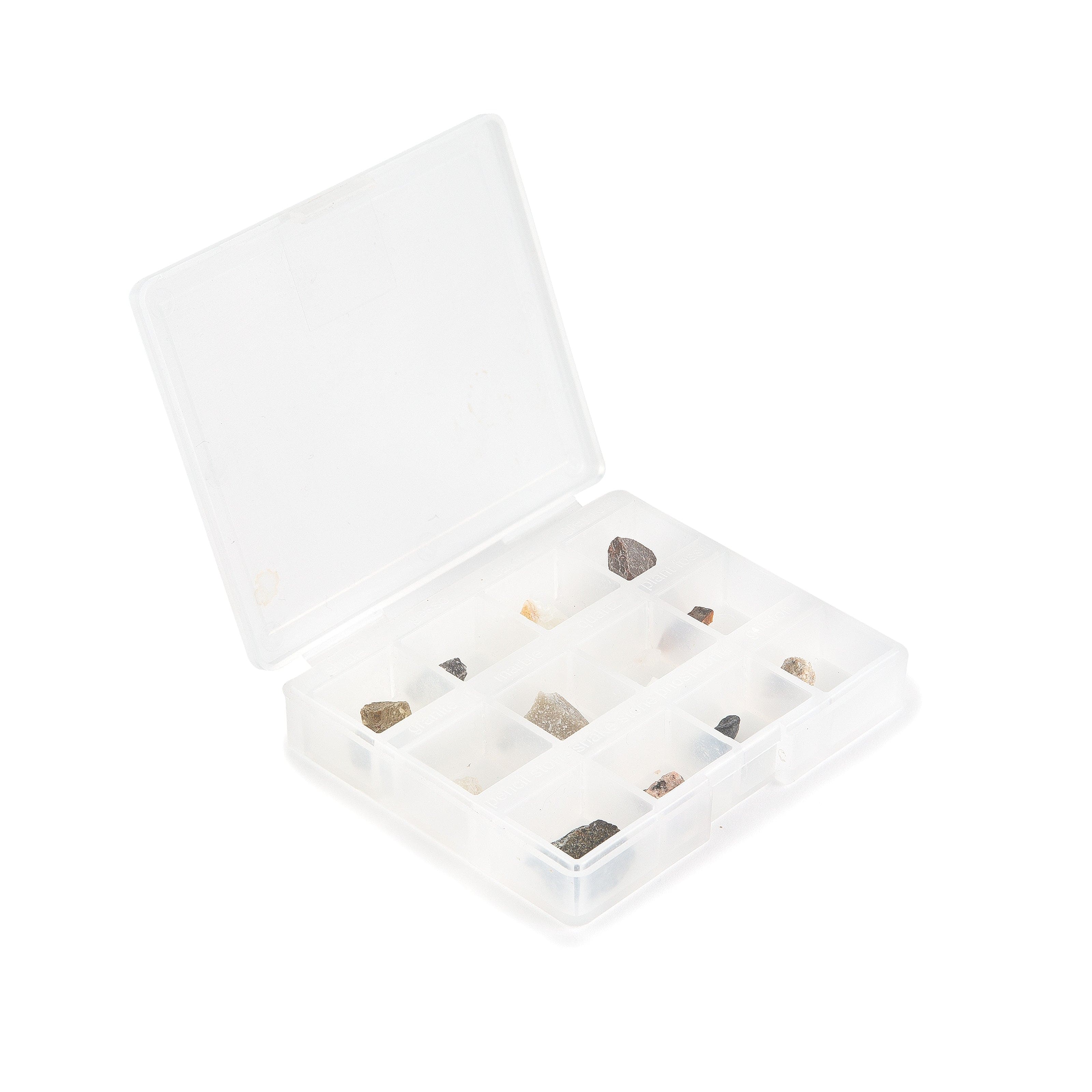 AmScope 12 Piece Mini Mineral Rock Specimen Kit for Microscopes - Image 2
