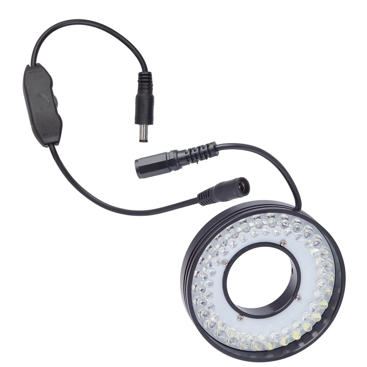 AmScope 60-LED Ring Light for Single-Lens Microscopes
