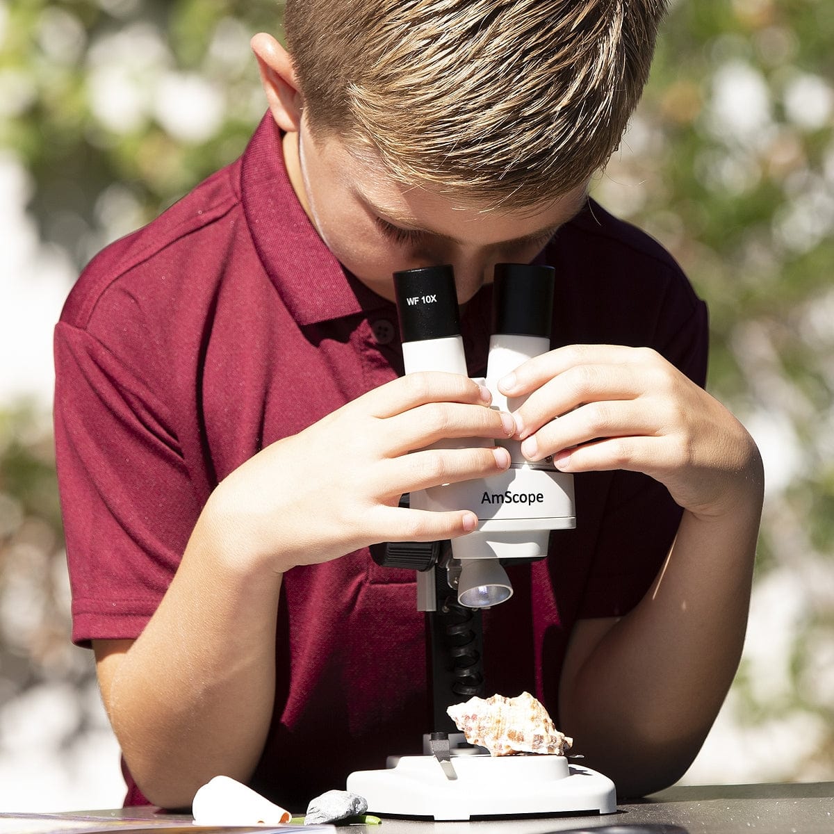 Amscope SE100-12A-NGRK-TW Stereo Microscope for Kids Industrial Inspection, PCB & Soldering, Gem & Jewelry - Image 6