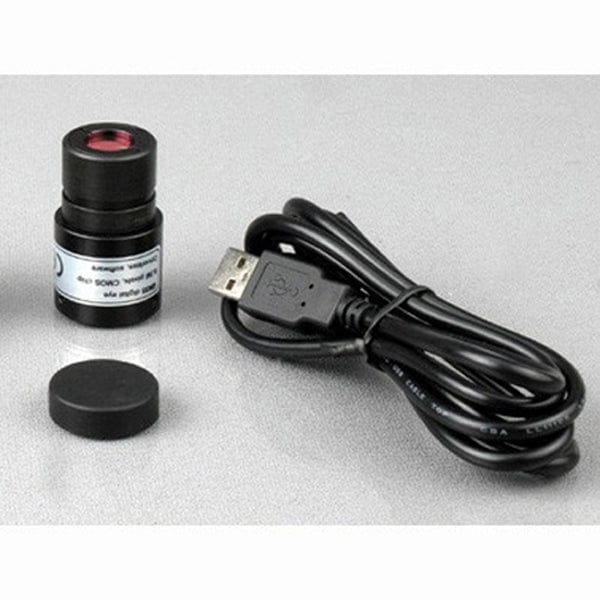 AmScope SE304 Series Compact Multi-Lens Binocular Stereo Microscope 20X-80X Magnification on Metal Pillar Stand with Reverse Angled Head, Top Lighting, 1MP Digital Eyepiece Camera - Image 6