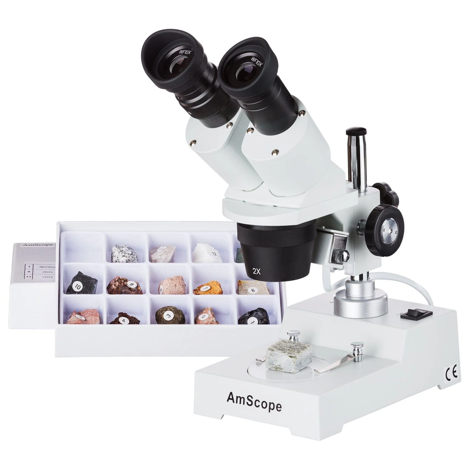 Amscope SE304R-P-RK15 Stereo Microscope for Kids Industrial Inspection, PCB & Soldering, Gem & Jewelry