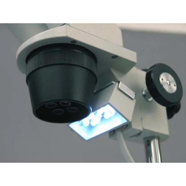 AmScope SE306 Series Compact Multi-Lens Stereo Microscope with Angled Head 20X-80X Magnification Metal Pillar Stand, Top & Bottom LED Lighting - Image 4