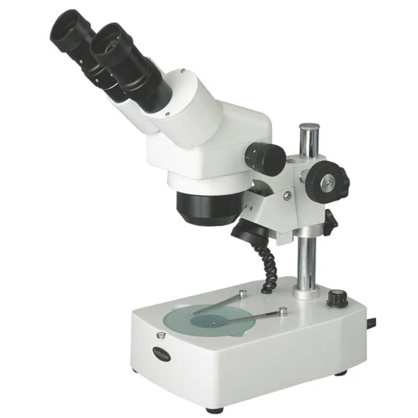 AmScope Zoom Binocular Stereo Microscope 10X-40X Magnification With Dual Halogen