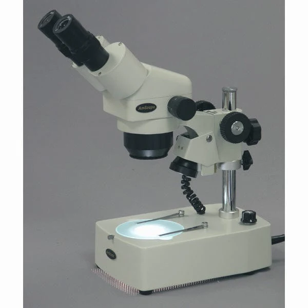 AmScope Zoom Binocular Stereo Microscope 10X-40X Magnification With Dual Halogen - Image 3