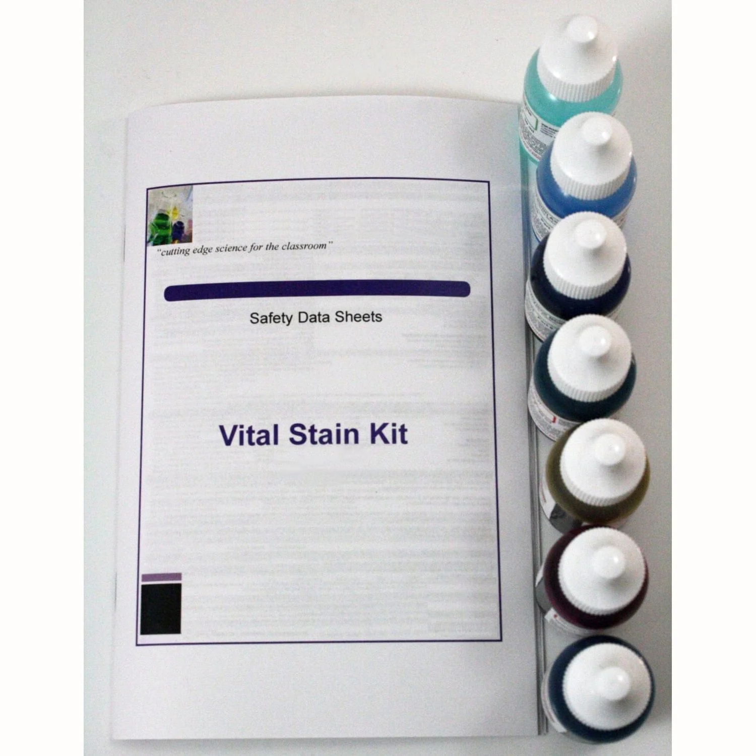 AmScope Vital Stain Kit - 7 Stains for Microscope Slides - Image 2