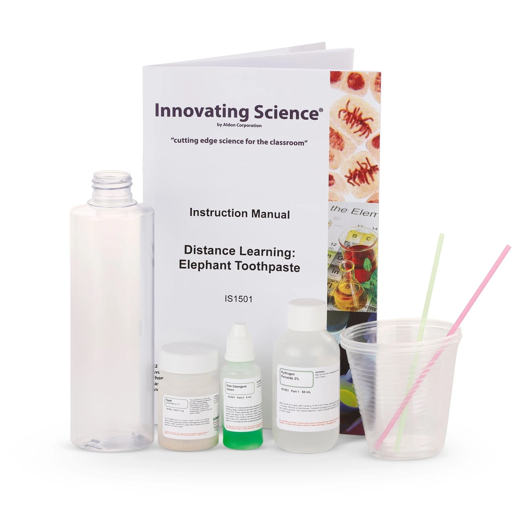 AmScope Kid's Innovating Science Elephant Toothpaste Experiment Kit