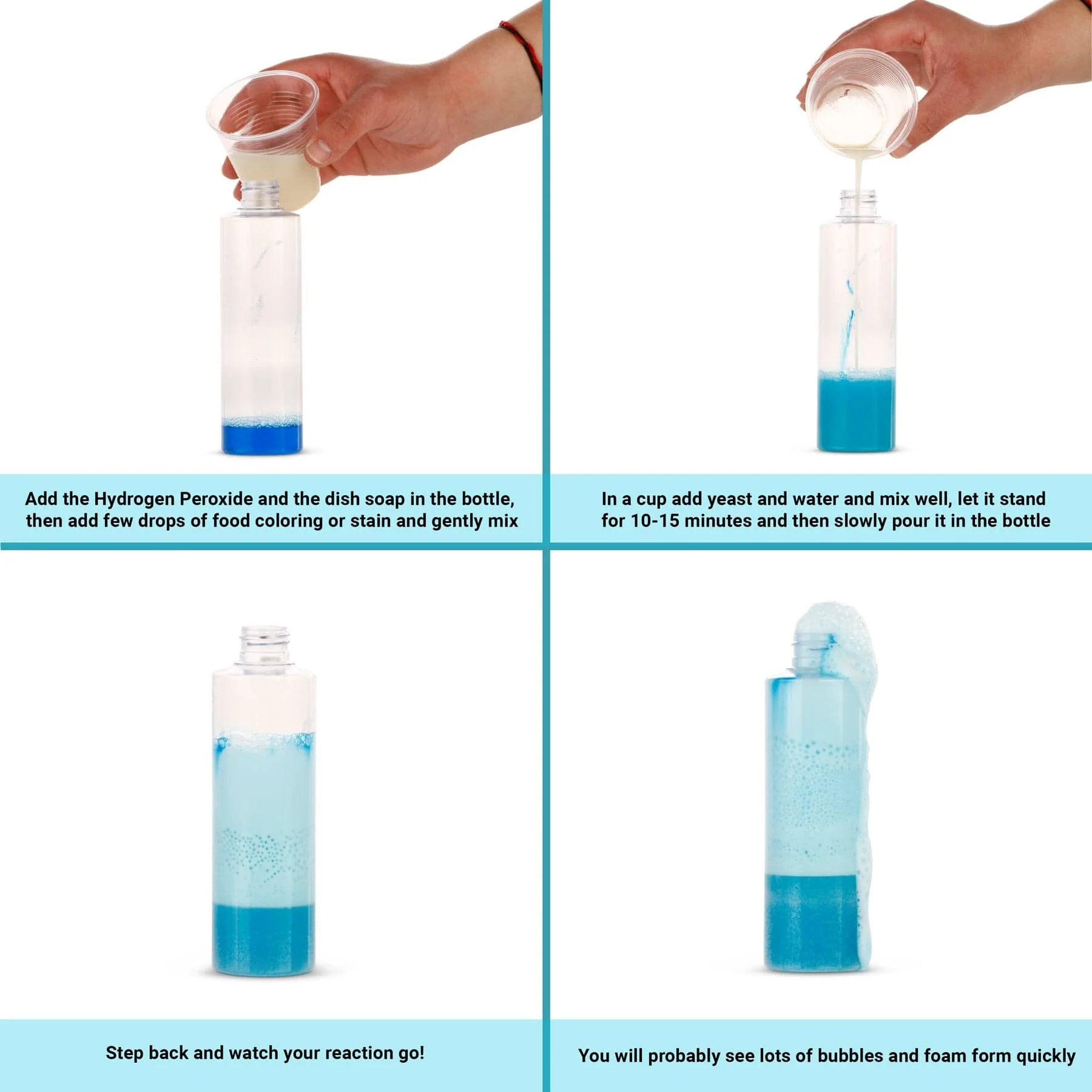 AmScope Kid's Innovating Science Elephant Toothpaste Experiment Kit - Image 2