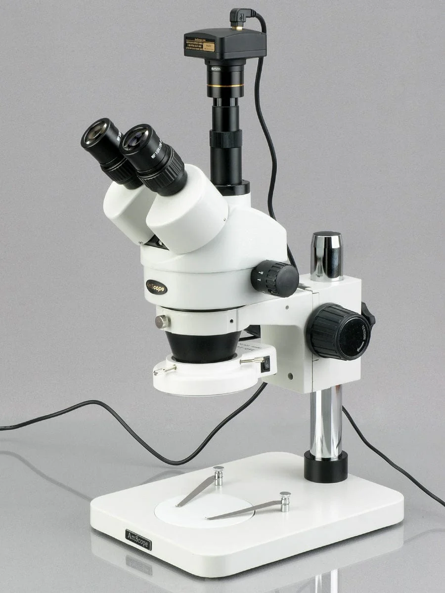 3.5X-180X Manufacturing 144-LED Zoom Stereo Microscope with 5MP Digital Camera - Image 4