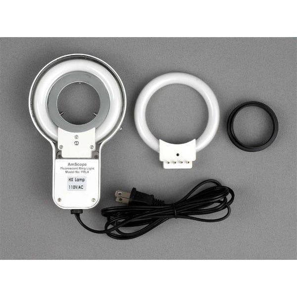 AmScope SM-1 Series Inspection Zoom Trinocula Stereo Microscope 3.5X-90X Magnification on Pillar Stand with 1.3MP Digital Camera - Image 5