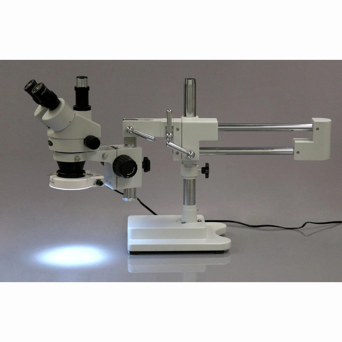 7X-90X Industrial Inspection Trinocular Zoom Stereo Microscope with 80 LED Light - Image 2