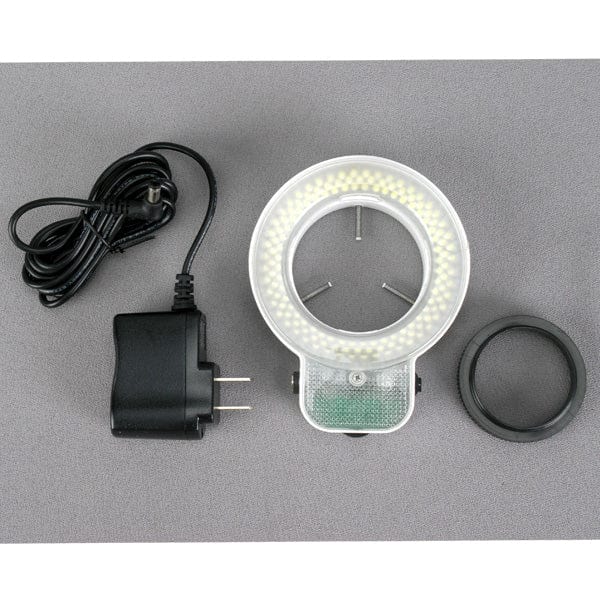AmScope SM-5 Series Trinocular Stereo Microscope 3.5X-180X Magnification With Ball Bearing Stand and 144 LED - Image 5