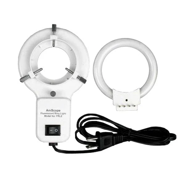 AmScope SM-6 Series Zoom Trinocular Stereo Microscope 3.5X-45X Magnification on Articulating Arm with Fluorescent Light and 1.3MP Camera - Image 3
