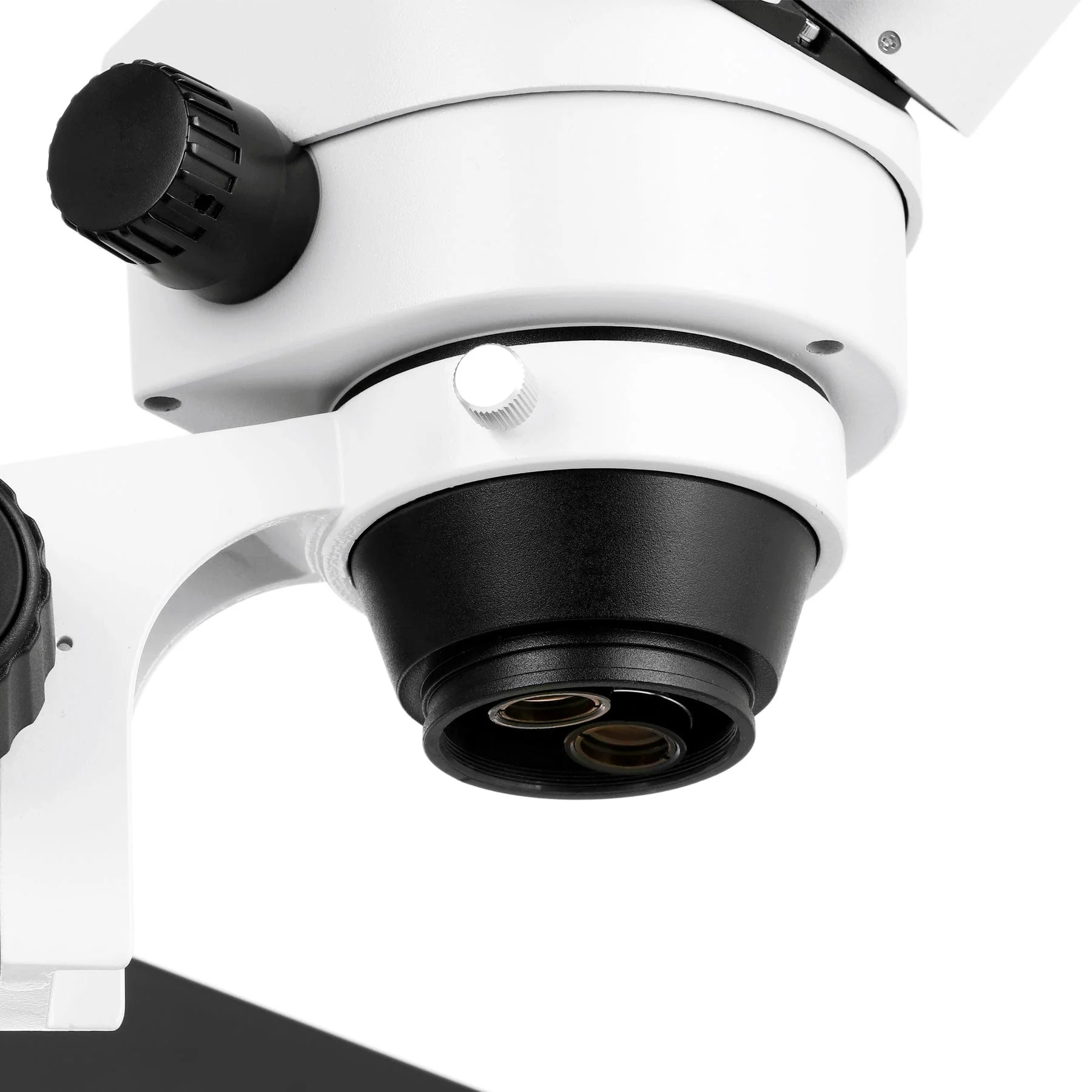 AmScope SM-7 Series Articulating Zoom Trinocular Stereo Microscope 7X-45X Magnification on Articulating Stand with Fluorescent Ring Light - Image 7