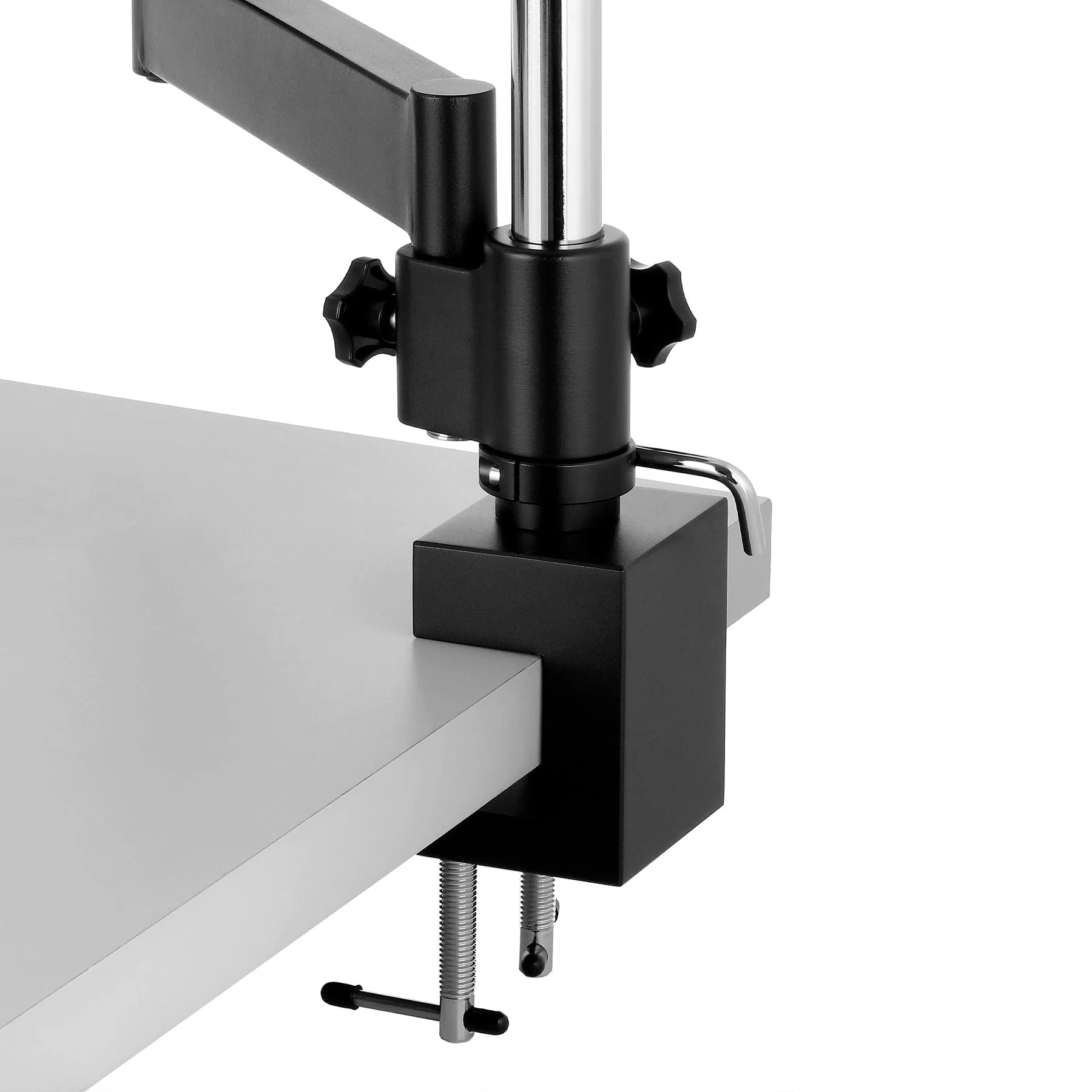 AmScope SM-8 Series Zoom Trinocular Stereo Microscope 3.5X-90X Magnification on Articulating Arm Pillar Clamp with 144-LED and 1.3MP Digital Camera - Image 10