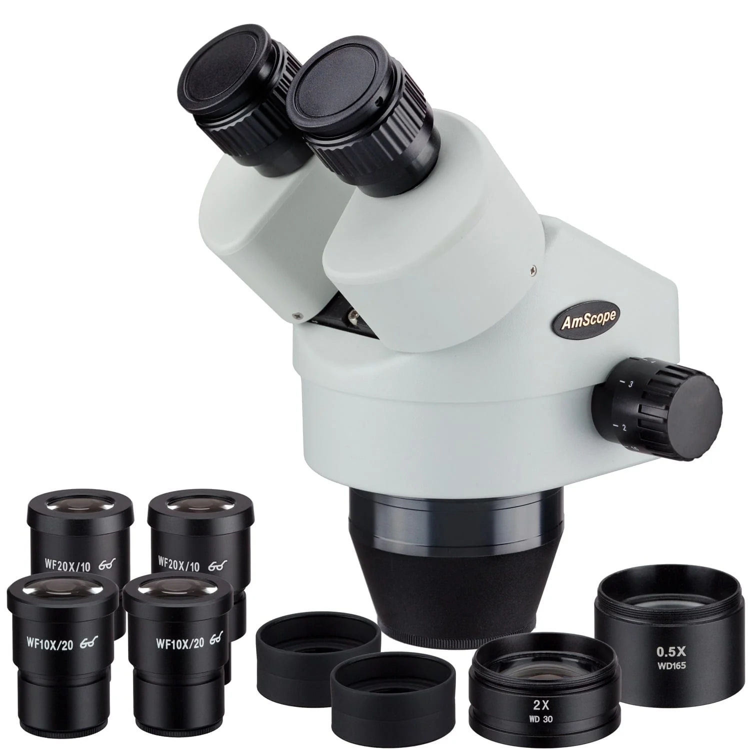 AmScope 3.5X-180X Magnification Binocular Zoom Power Stereo Microscope Head