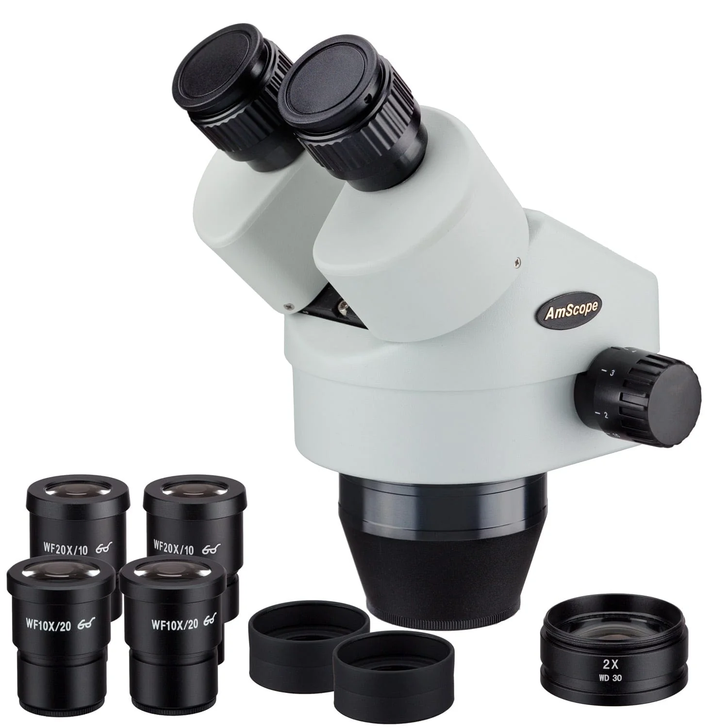 AmScope 7X-180X Magnification Binocular Zoom Power Stereo Microscope Head