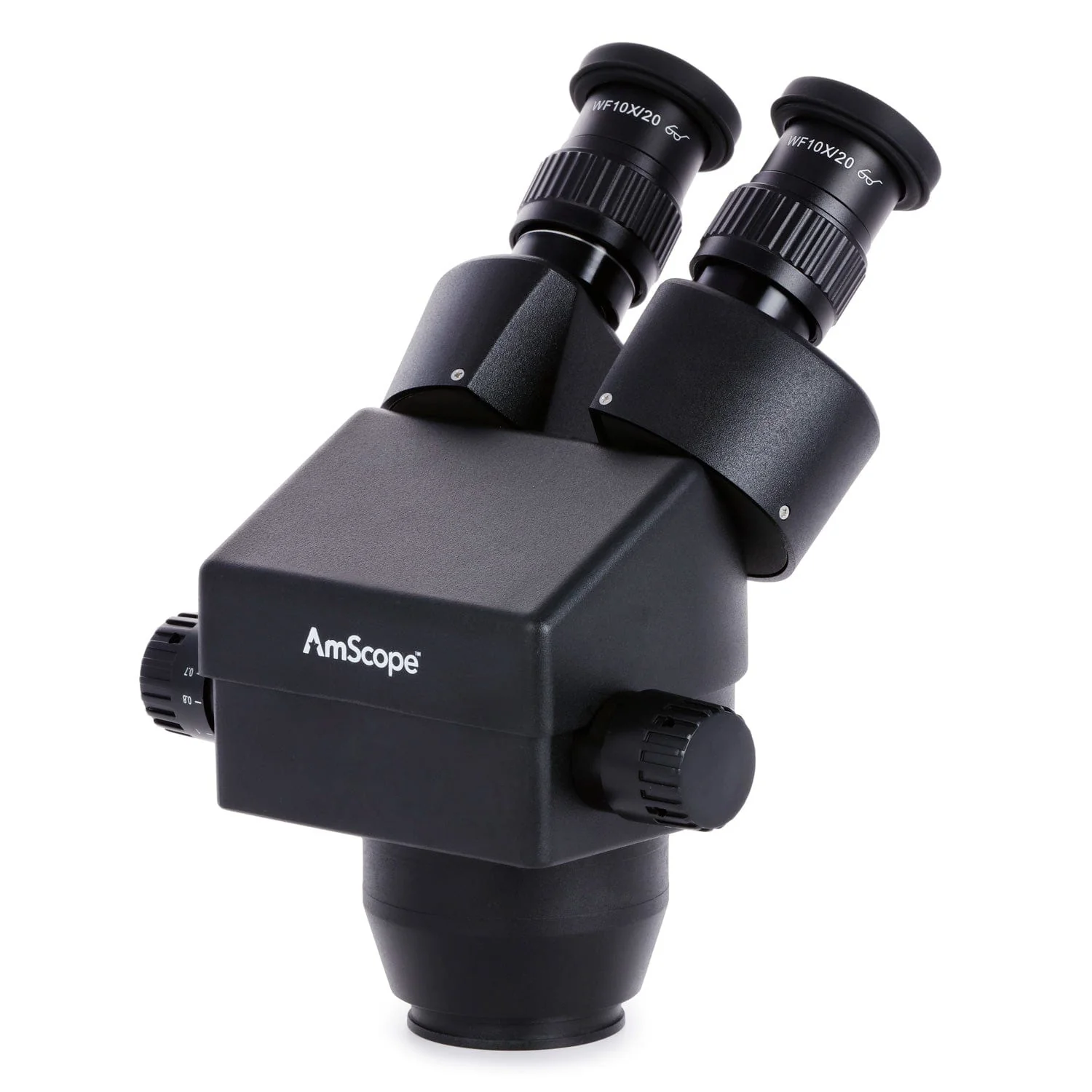 AmScope 7X-45X Magnification Binocular Zoom Power Stereo Microscope Head - Image 5