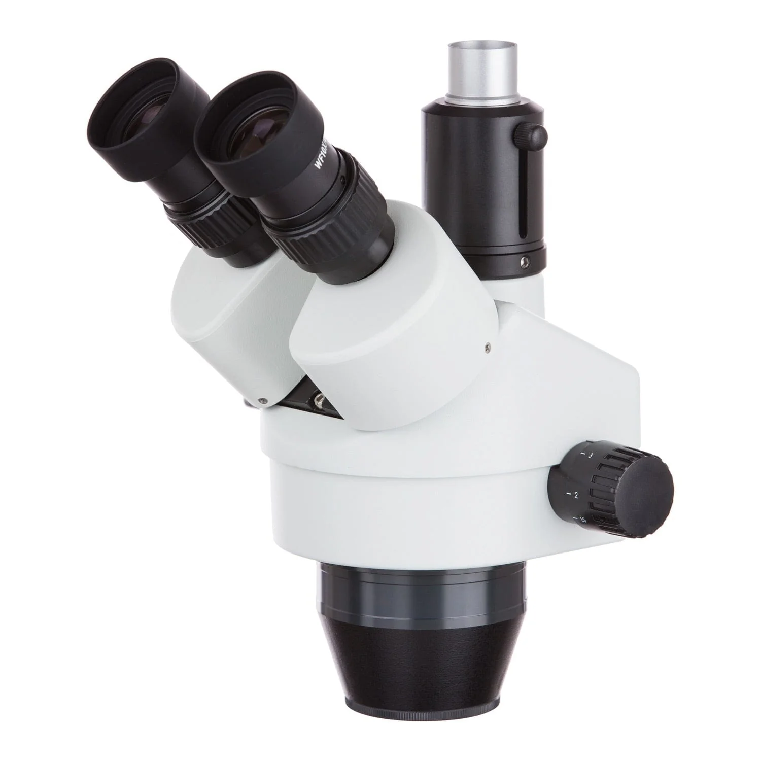 AmScope 7X-45X Magnification Trinocular Zoom Stereo Microscope Head - Image 3