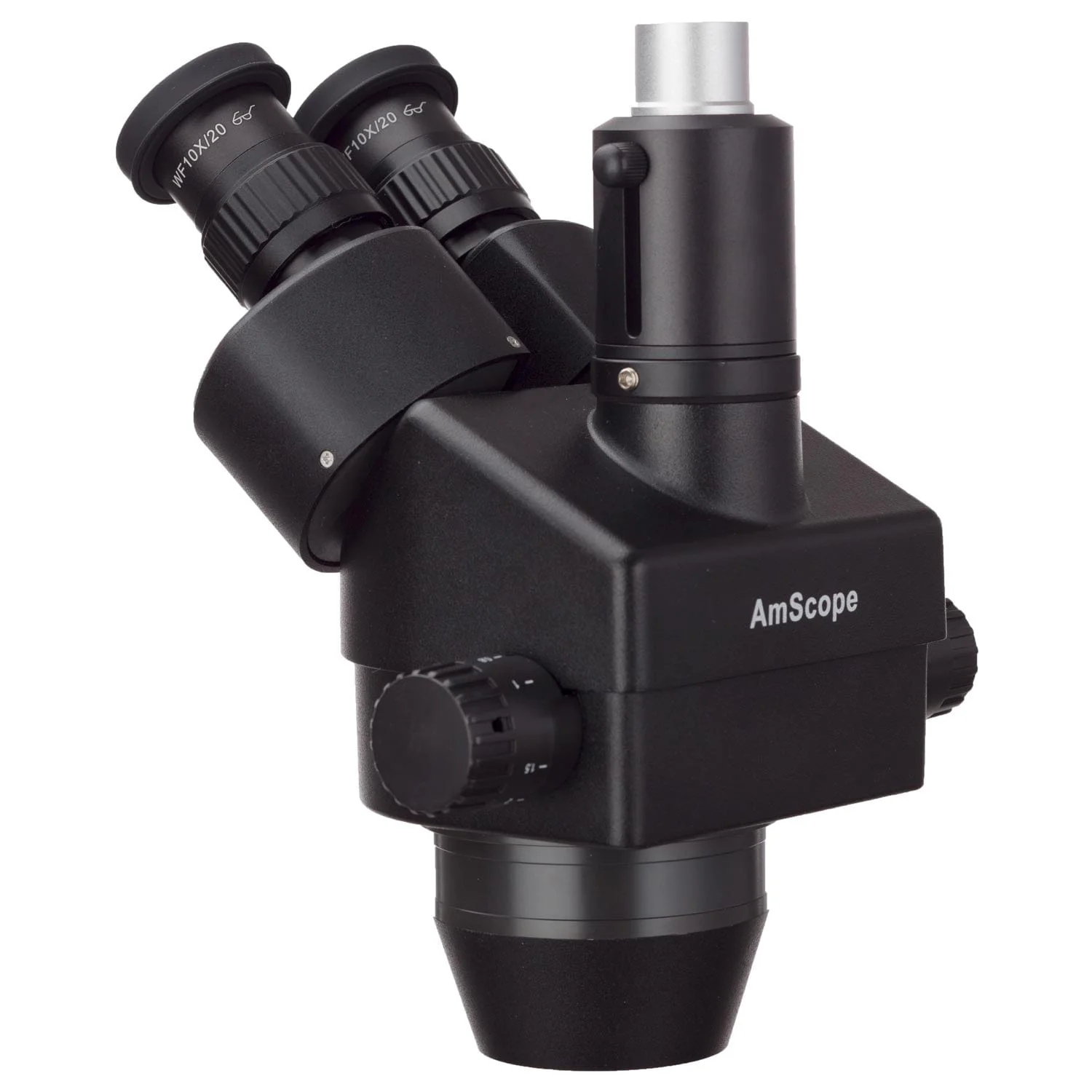 7X-45X Black Trinocular Zoom Stereo Microscope Simul-Focal Head - Image 3