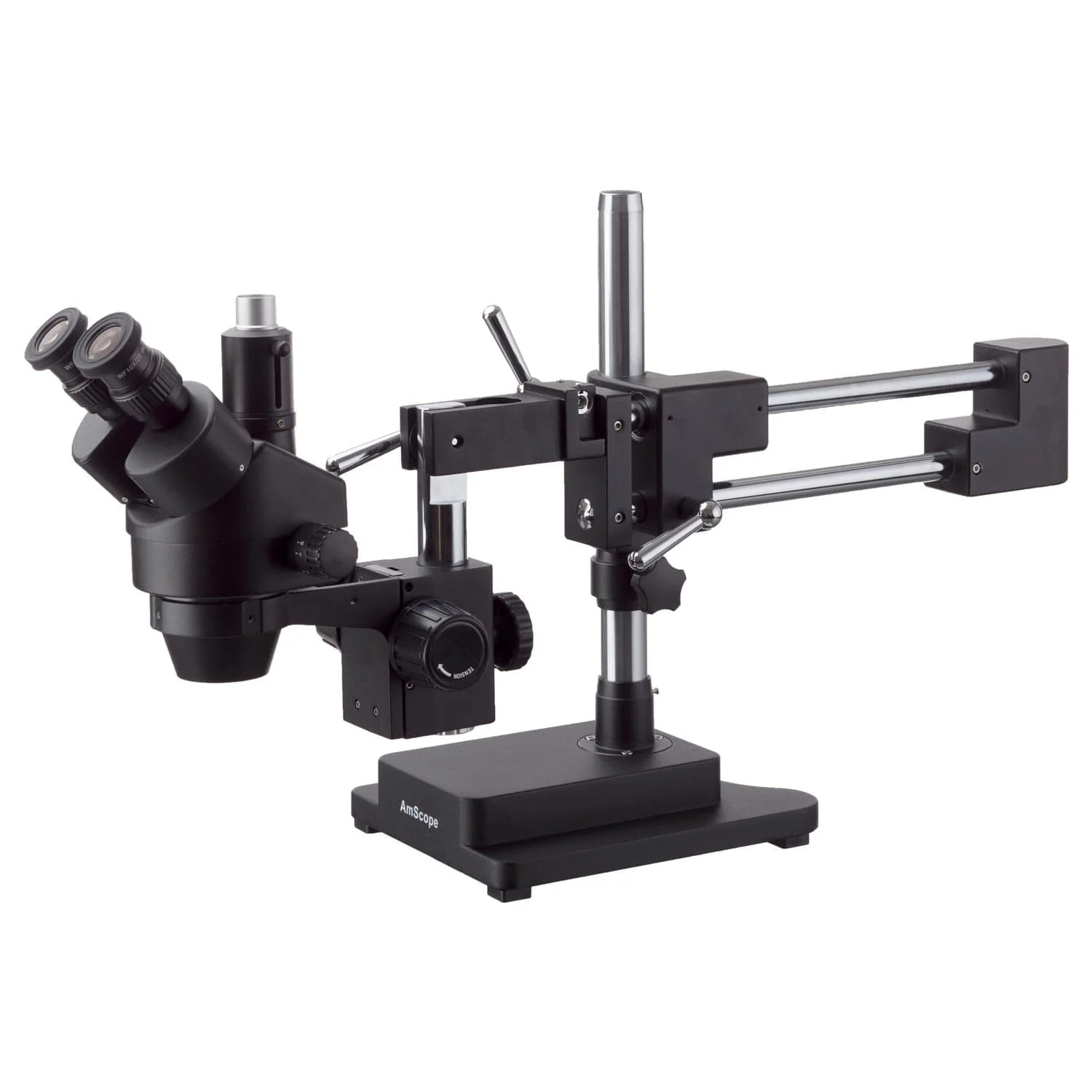 7X-45X Black Trinocular Zoom Stereo Microscope Simul-Focal Head - Image 4