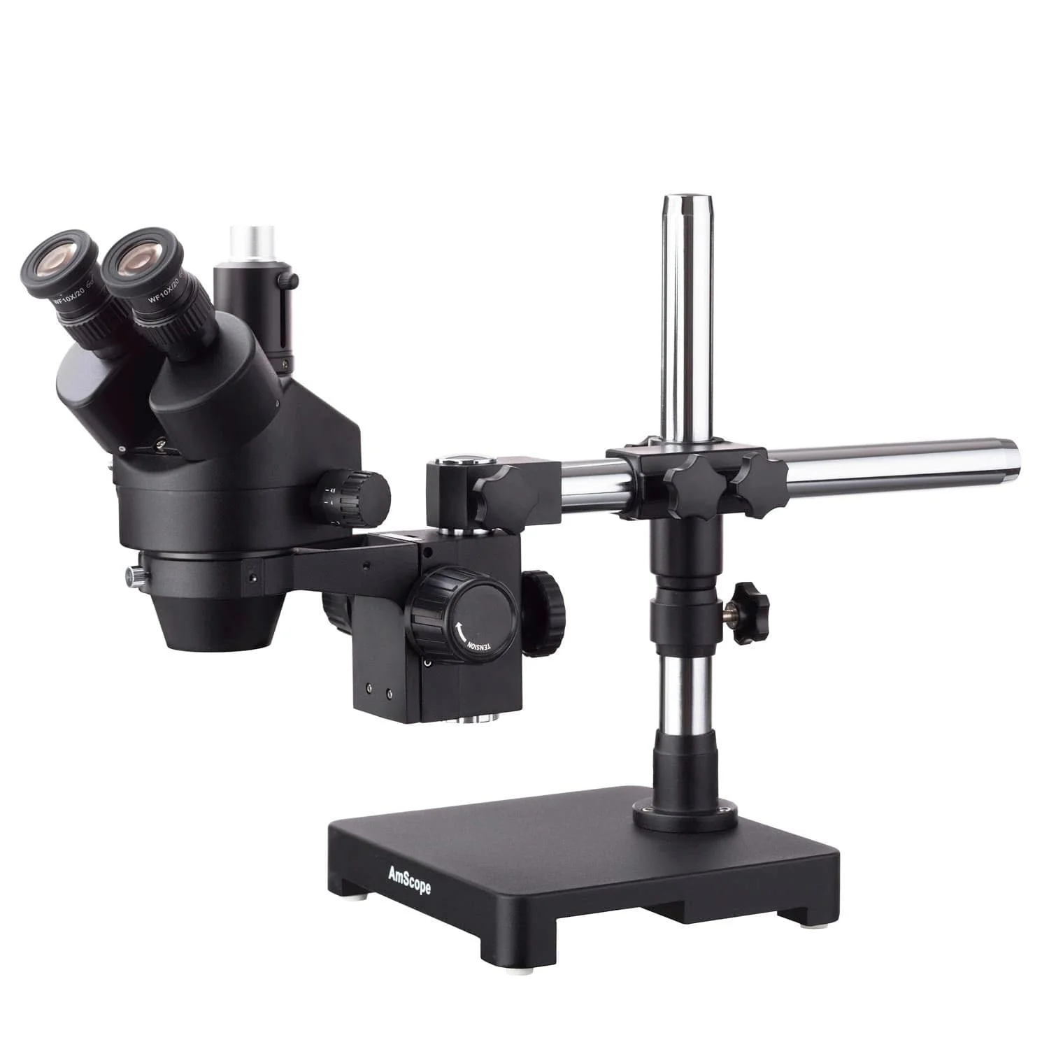 7X-45X Black Trinocular Zoom Stereo Microscope Simul-Focal Head - Image 5