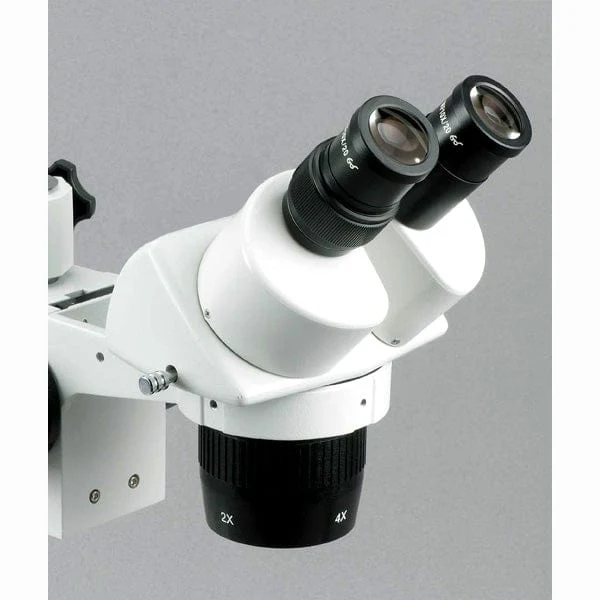 AmScope SW-2 Series Super Widefield Binocular Stereo Microscope 20X-40X-80X Magnification on Pillar Stand with Top & Bottom Lights - Image 5