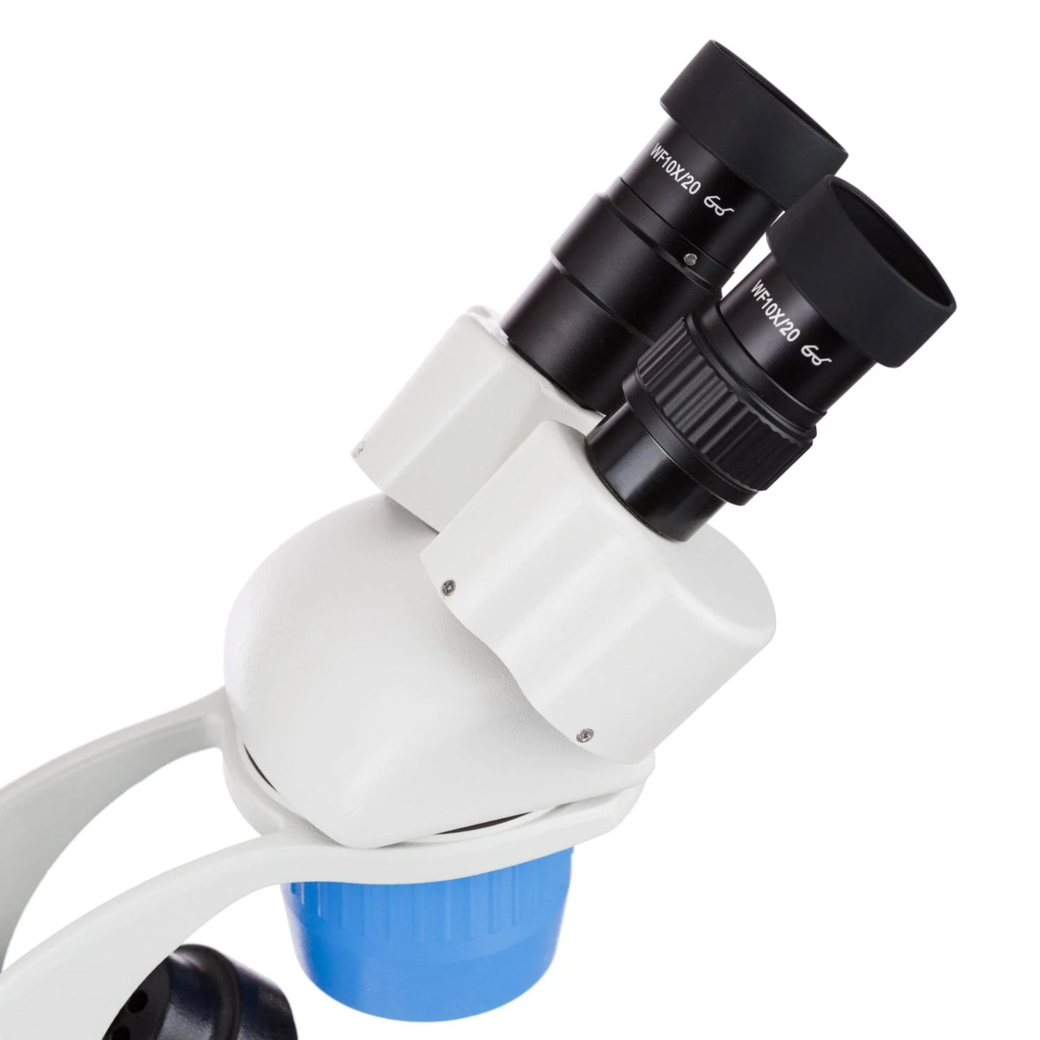 AmScope SW-2 Series Super Widefield Binocular Stereo Microscope 20X-40X Magnification on Track Stand with Top & Bottom Lights - Image 4