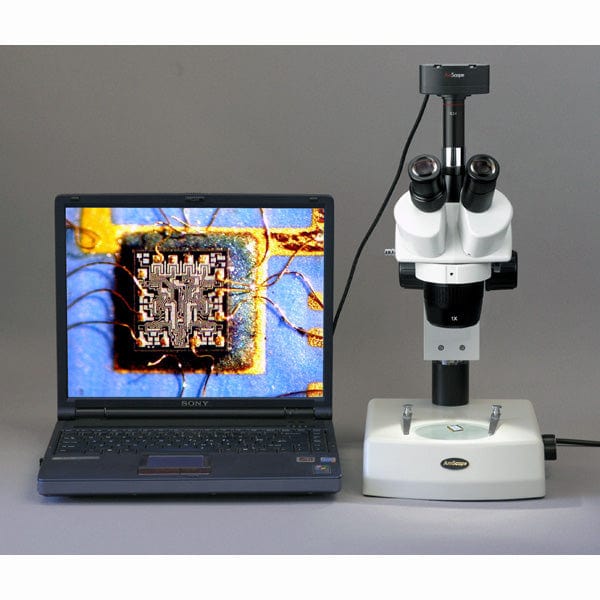AmScope SW-2T Series Trinocular Stereo Microscope 10X-30X Magnification With Top & Bottom Halogen Lights - Image 6
