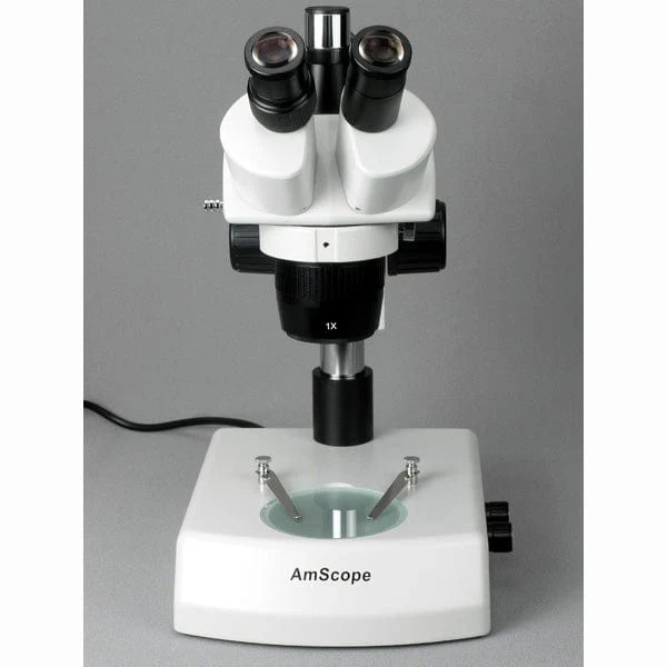 AmScope SW-2T Series Trinocular Stereo Microscope 10X-15X-30X-45X Magnification with Top & Bottom Lights - Image 4