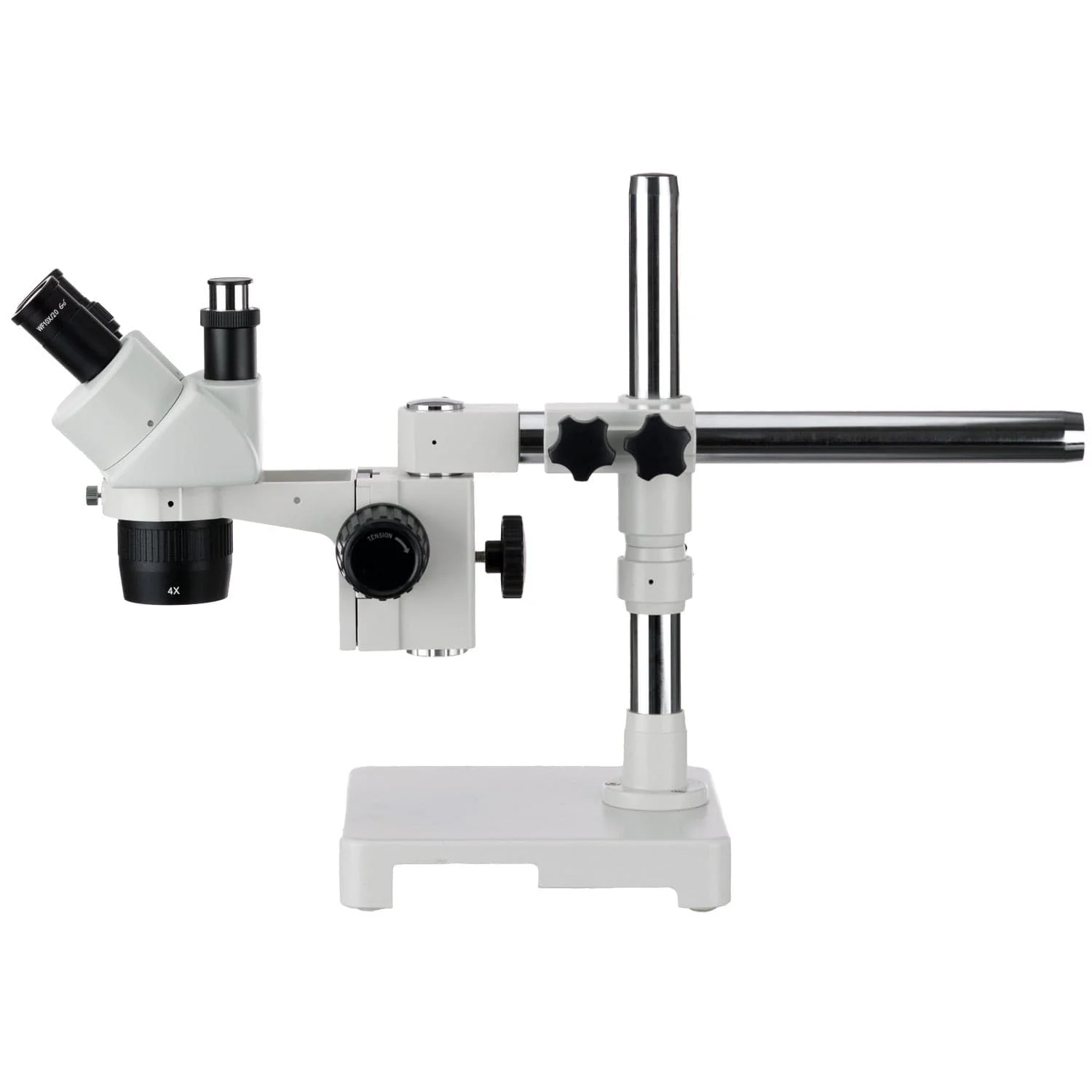 AmScope SW-3 Series Trinocular Stereo Microscope 20X & 40X Magnification on Single Arm Boom Stand - Image 3