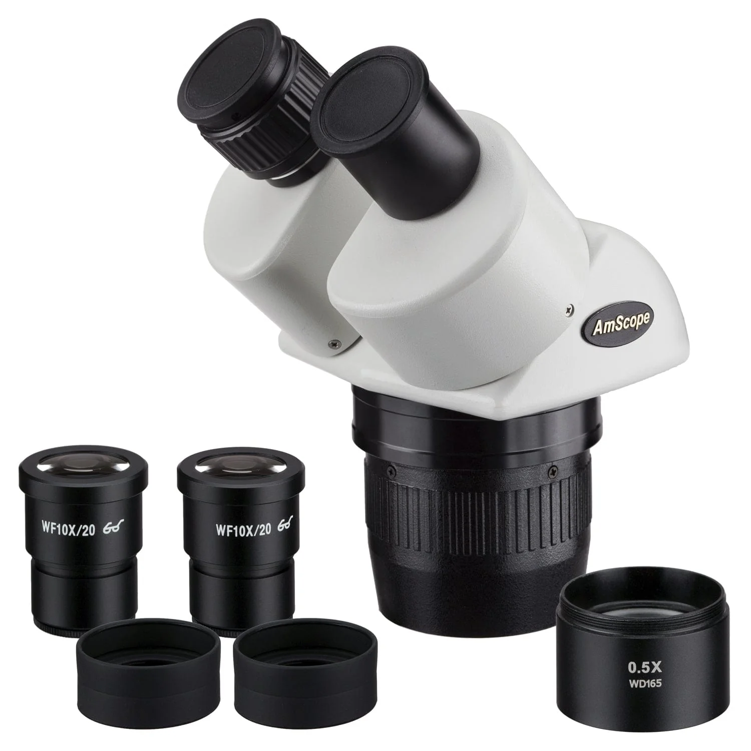 AmScope 10X-40X Magnification Super Widefield Stereo Binocular Microscope Head