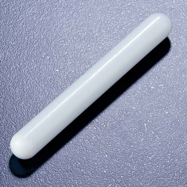 Stir bar, cylindrical, PTFE, 8 mm long x 3 mm OD