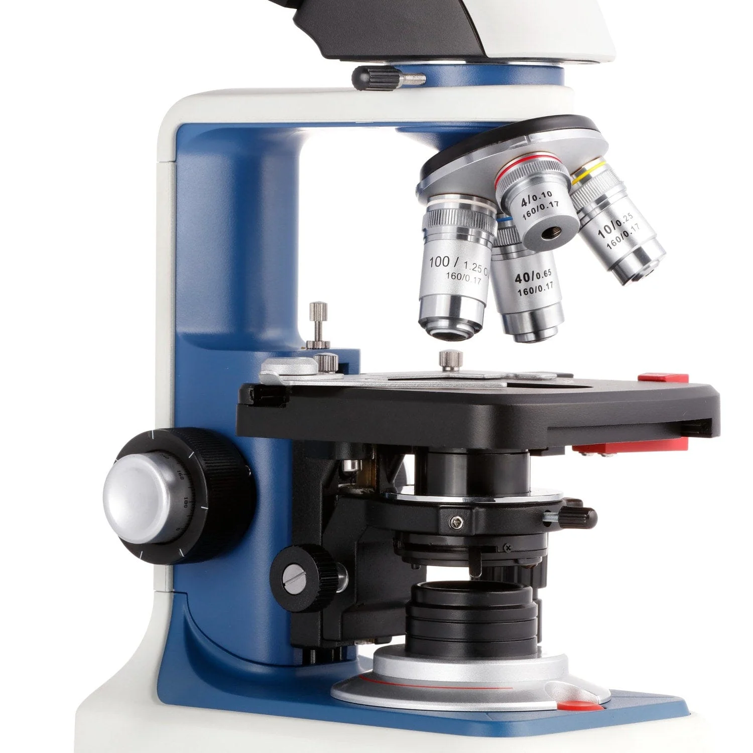 AmScope T120C-R Series USB-C Rechargeable Student Trinocular Compound Microscope 40X-2500X - Image 10