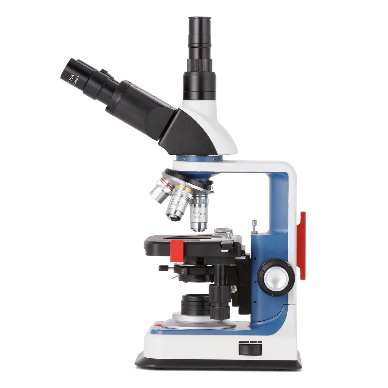 AmScope T120C-R Series USB-C Rechargeable Student Trinocular Compound Microscope 40X-2500X - Image 4